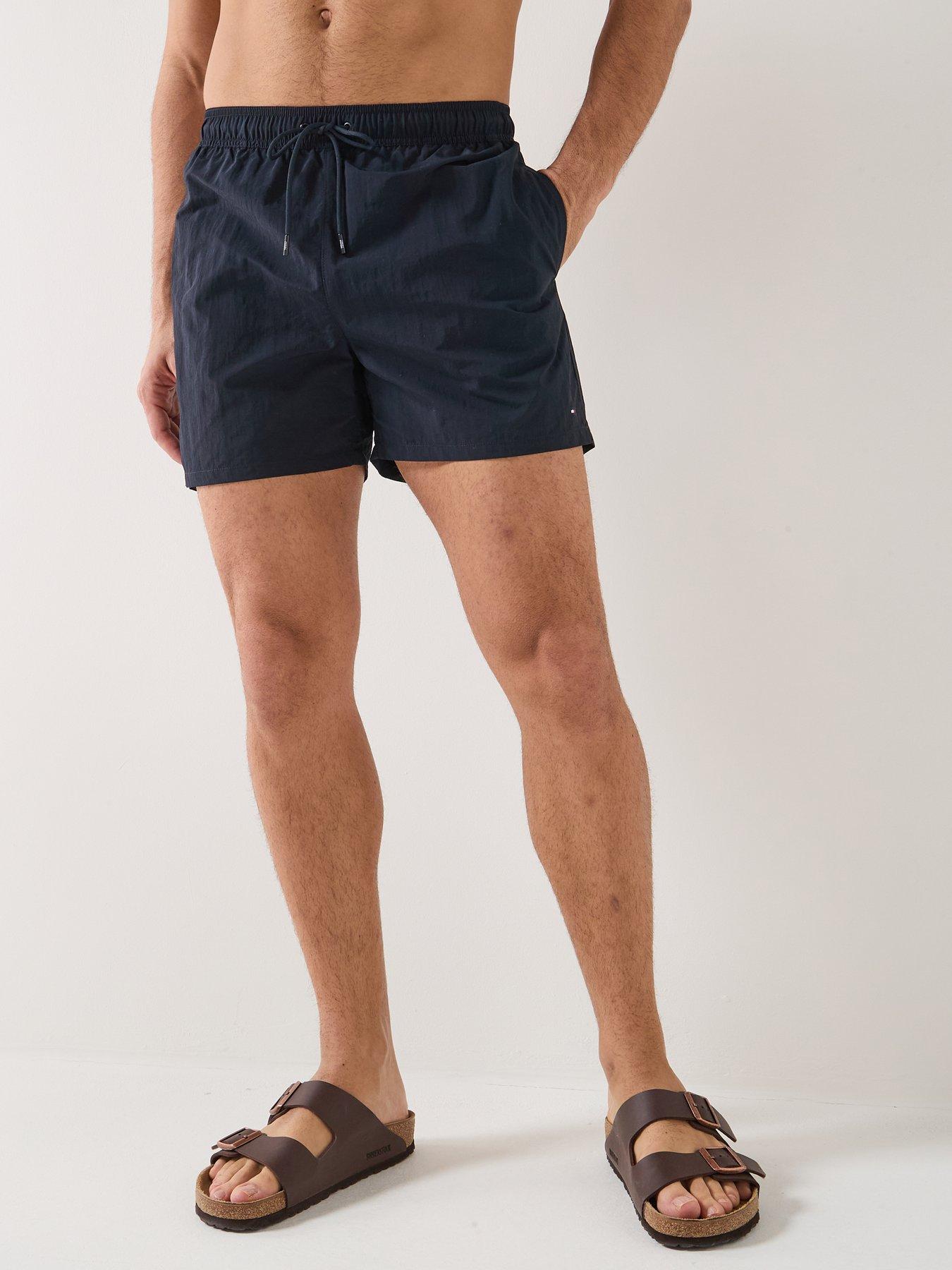 tommy-hilfiger-essential-small-flag-medium-swim-shorts-navyfront