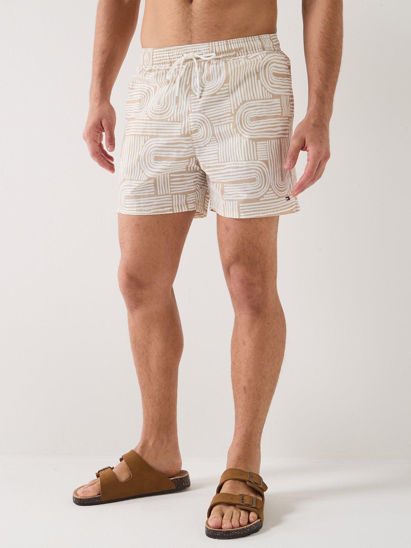 tommy-hilfiger-essential-all-over-print-medium-swim-shorts-beige