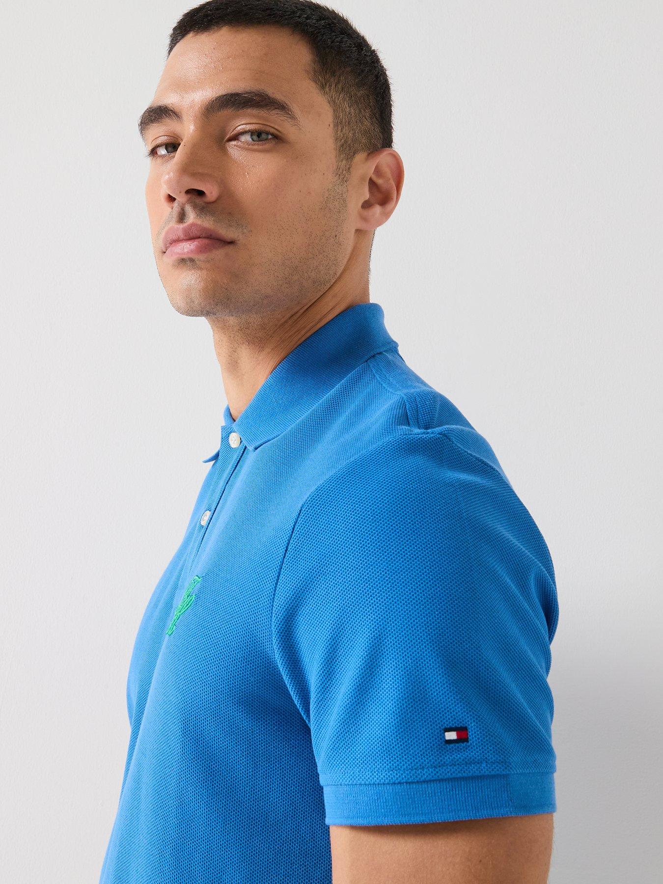tommy-hilfiger-mono-script-logo-regular-fit-polo-shirt-bluedetail