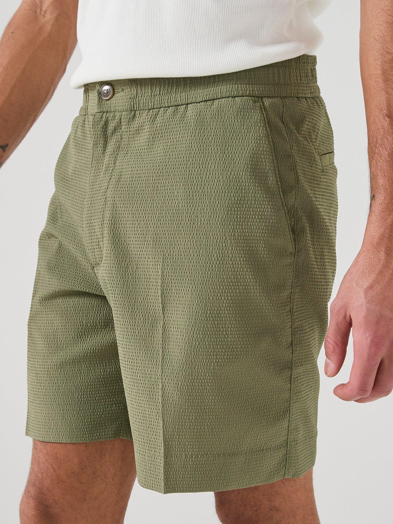 calvin-klein-seersucker-shorts-greenoutfit