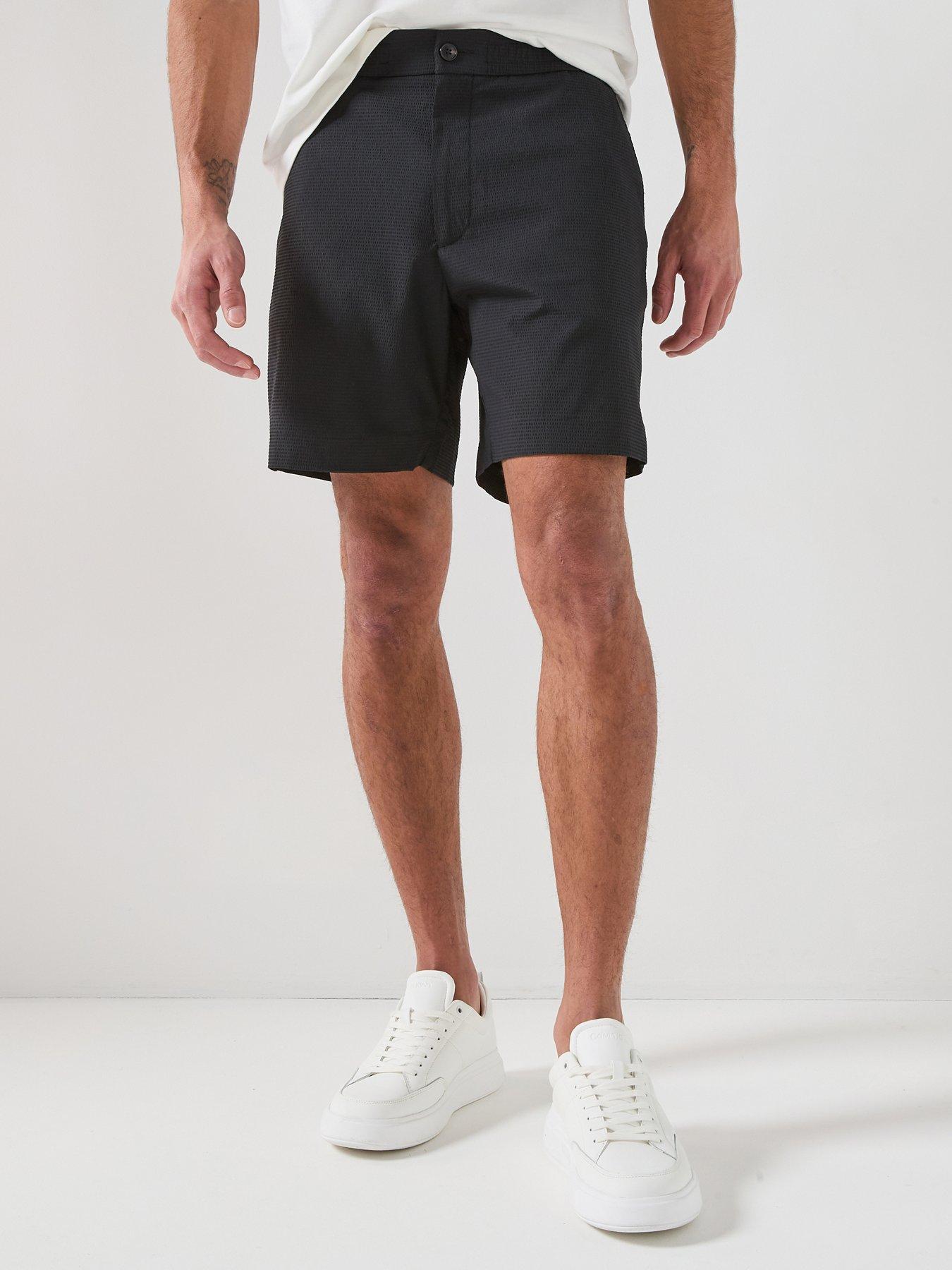 calvin-klein-seersucker-shorts-blackfront