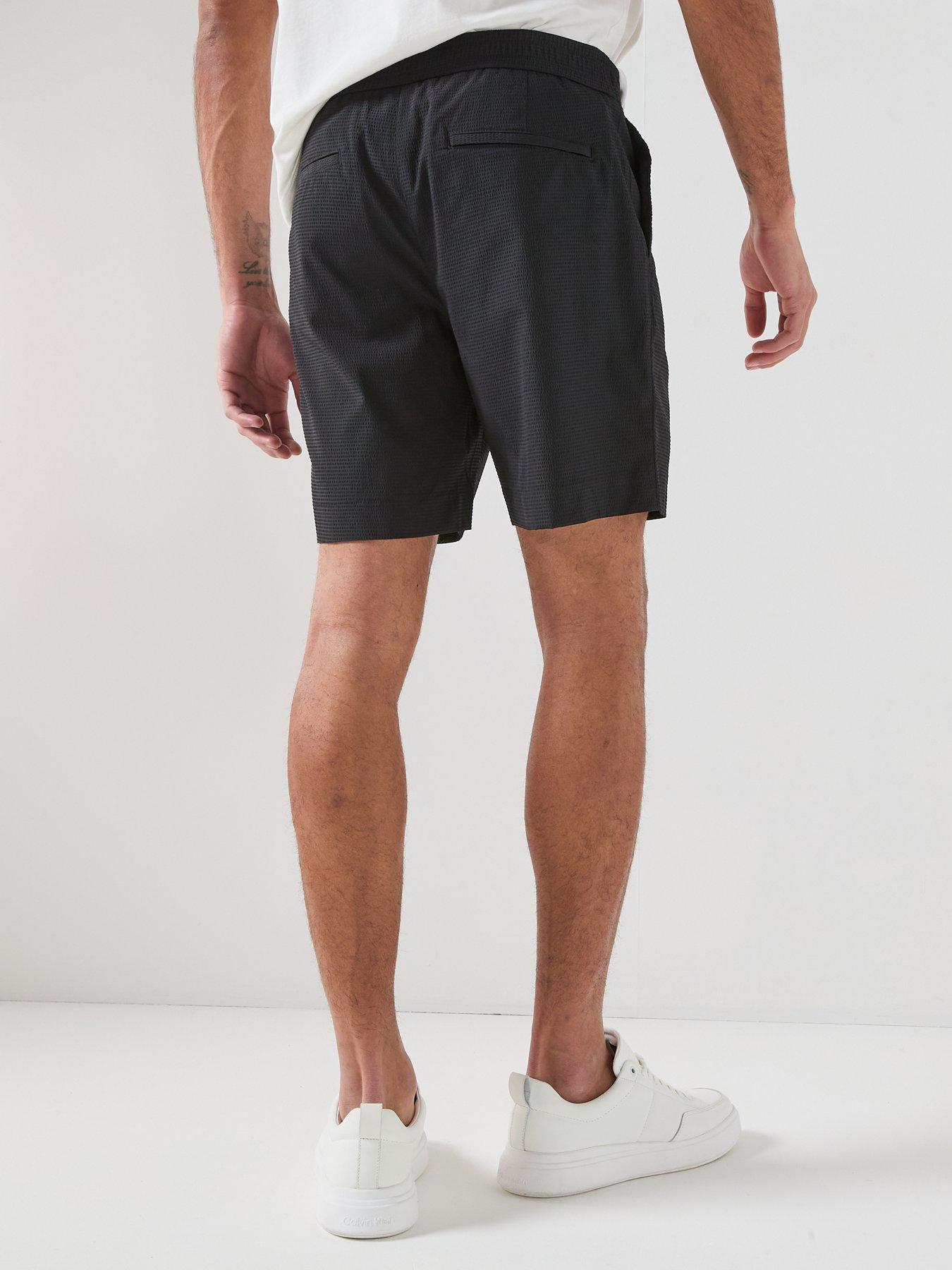 calvin-klein-seersucker-shorts-blackstillFront