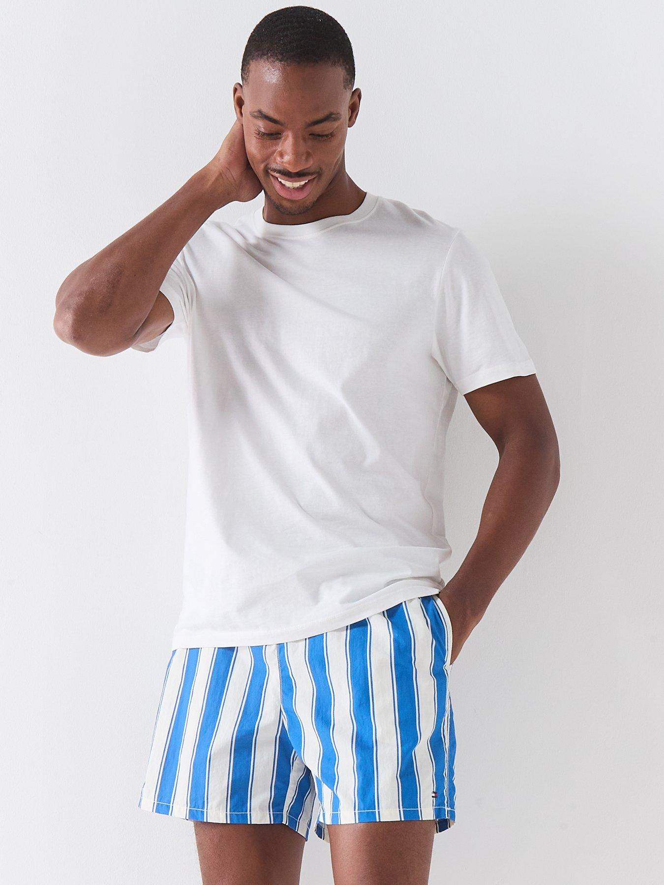 tommy-hilfiger-essential-striped-medium-swim-shorts-bluedetail