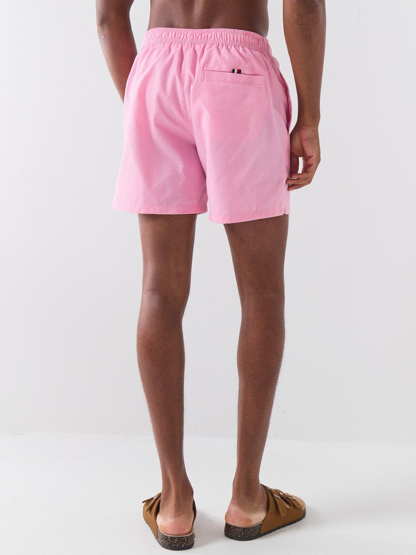 tommy-hilfiger-mono-script-ithaca-medium-swim-shorts-pinkstillFront