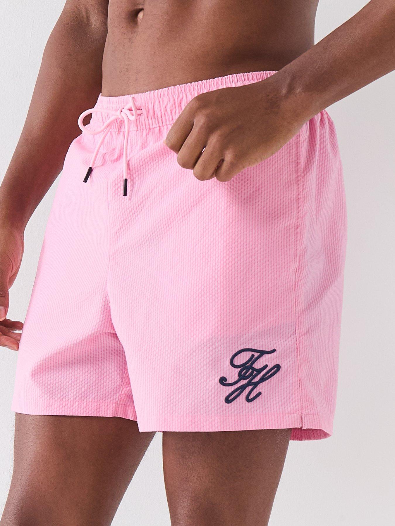 tommy-hilfiger-mono-script-ithaca-medium-swim-shorts-pinkdetail