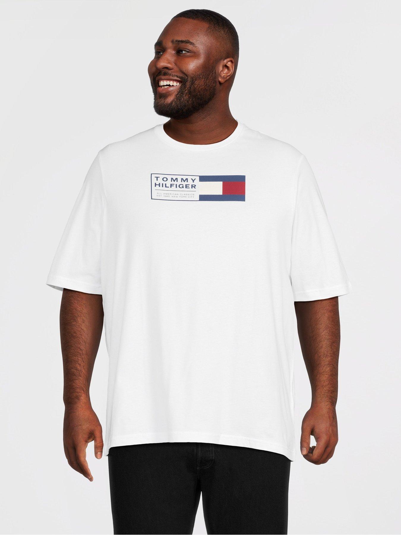 tommy-hilfiger-big-amp-tall-text-box-logo-t-shirt-whitefront