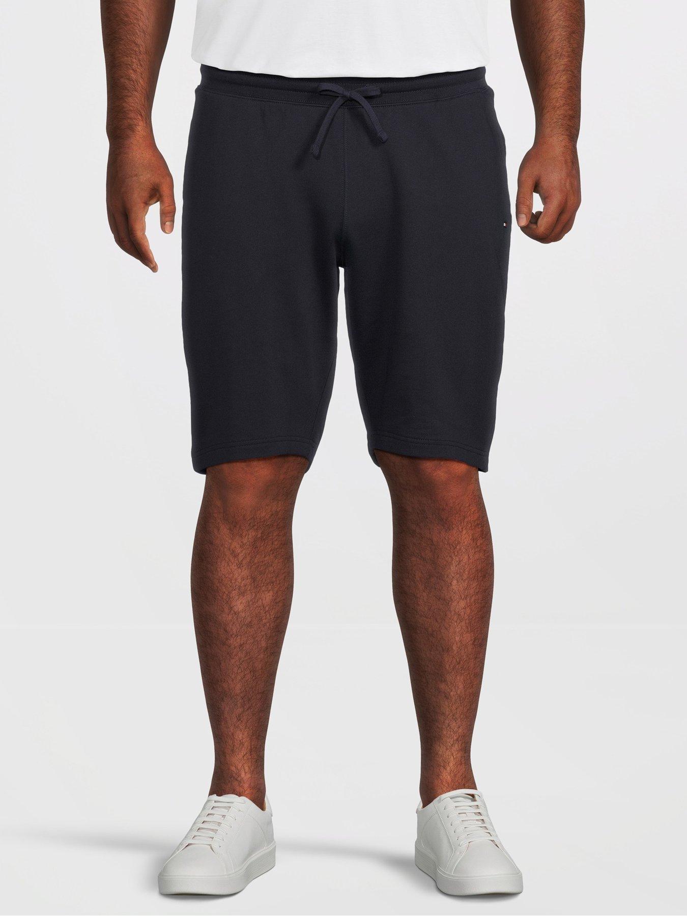 tommy-hilfiger-big-amp-tall-essential-terry-sweat-shorts-navyfront