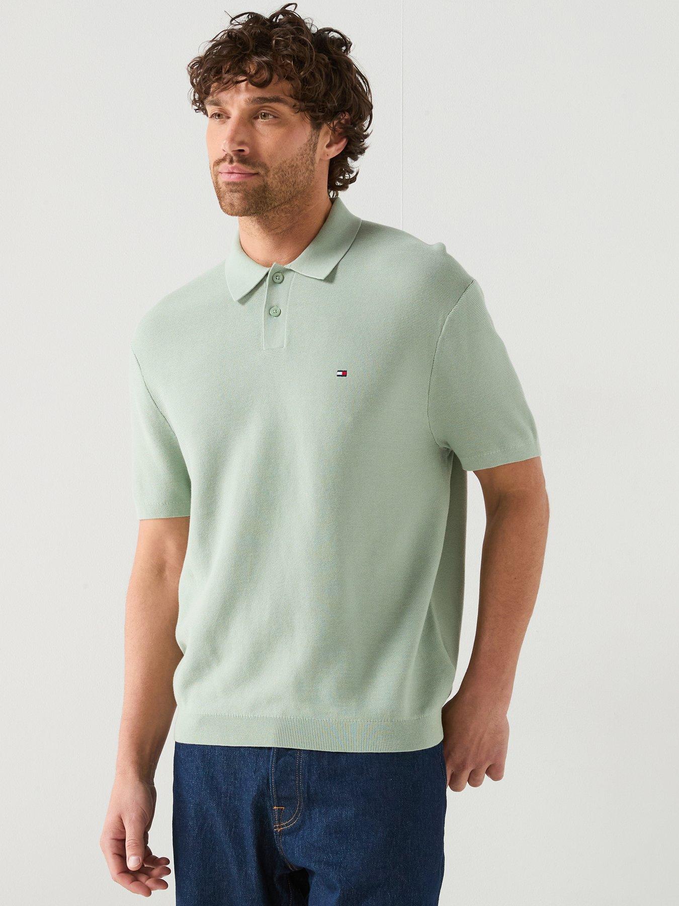 tommy-hilfiger-cool-touch-structured-knitted-polo-greenfront