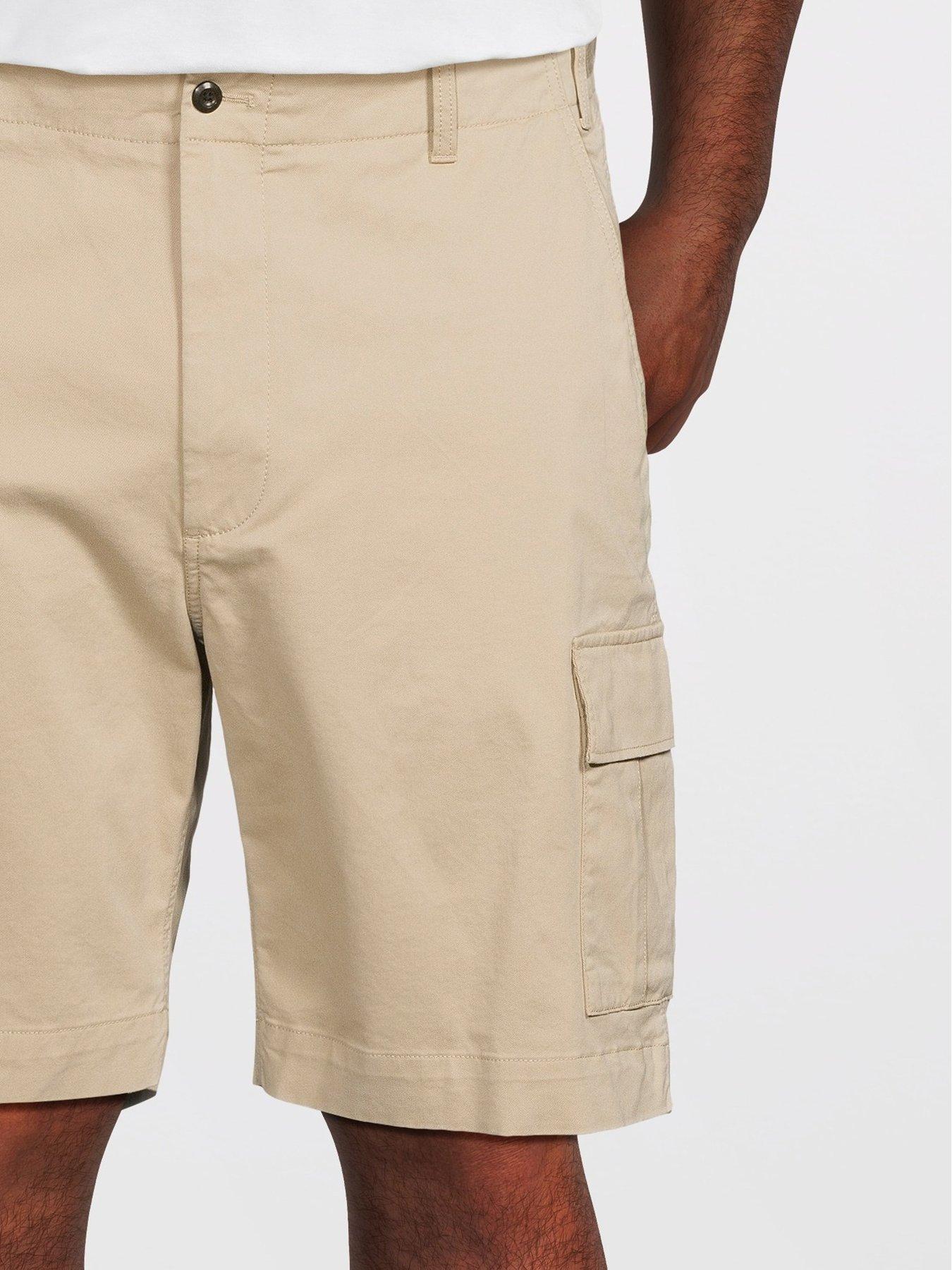 Image 4 of 5 of Tommy Hilfiger Big &amp; Tall River Essential Twill Cargo Shorts - Beige