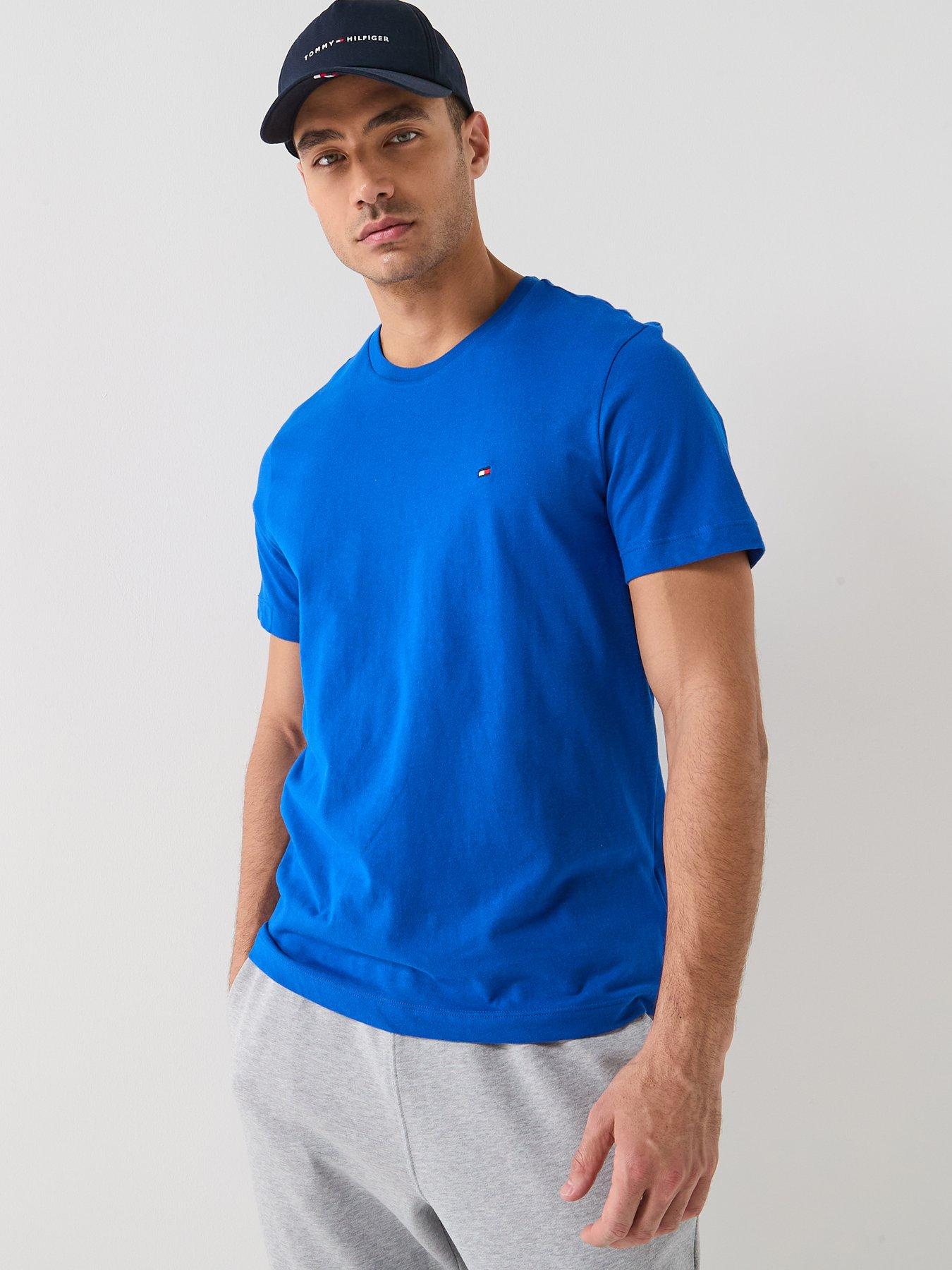tommy-hilfiger-regular-fit-essential-flag-logo-t-shirt-bluefront