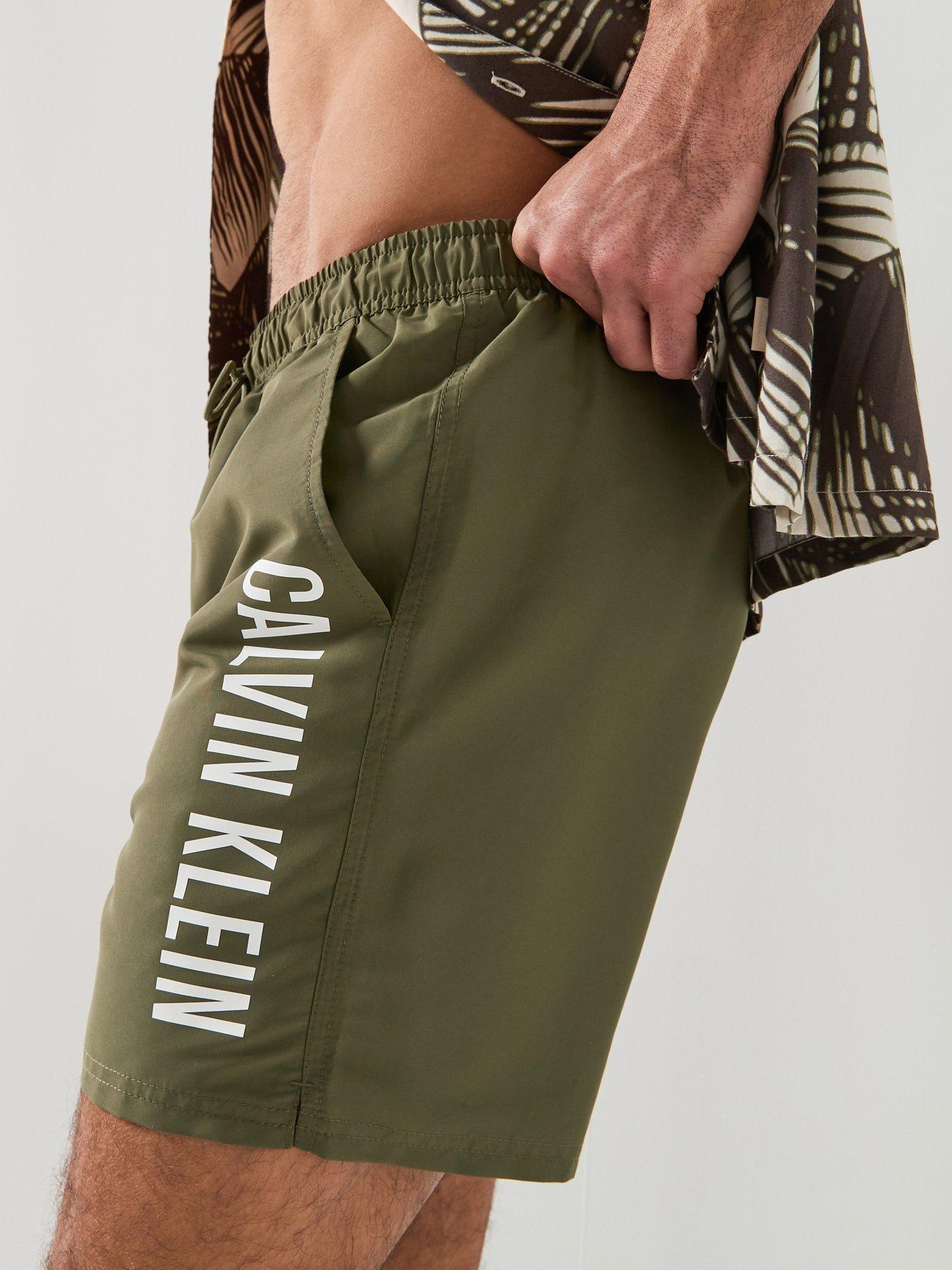 calvin-klein-intense-power-side-logo-medium-swim-shorts-greendetail