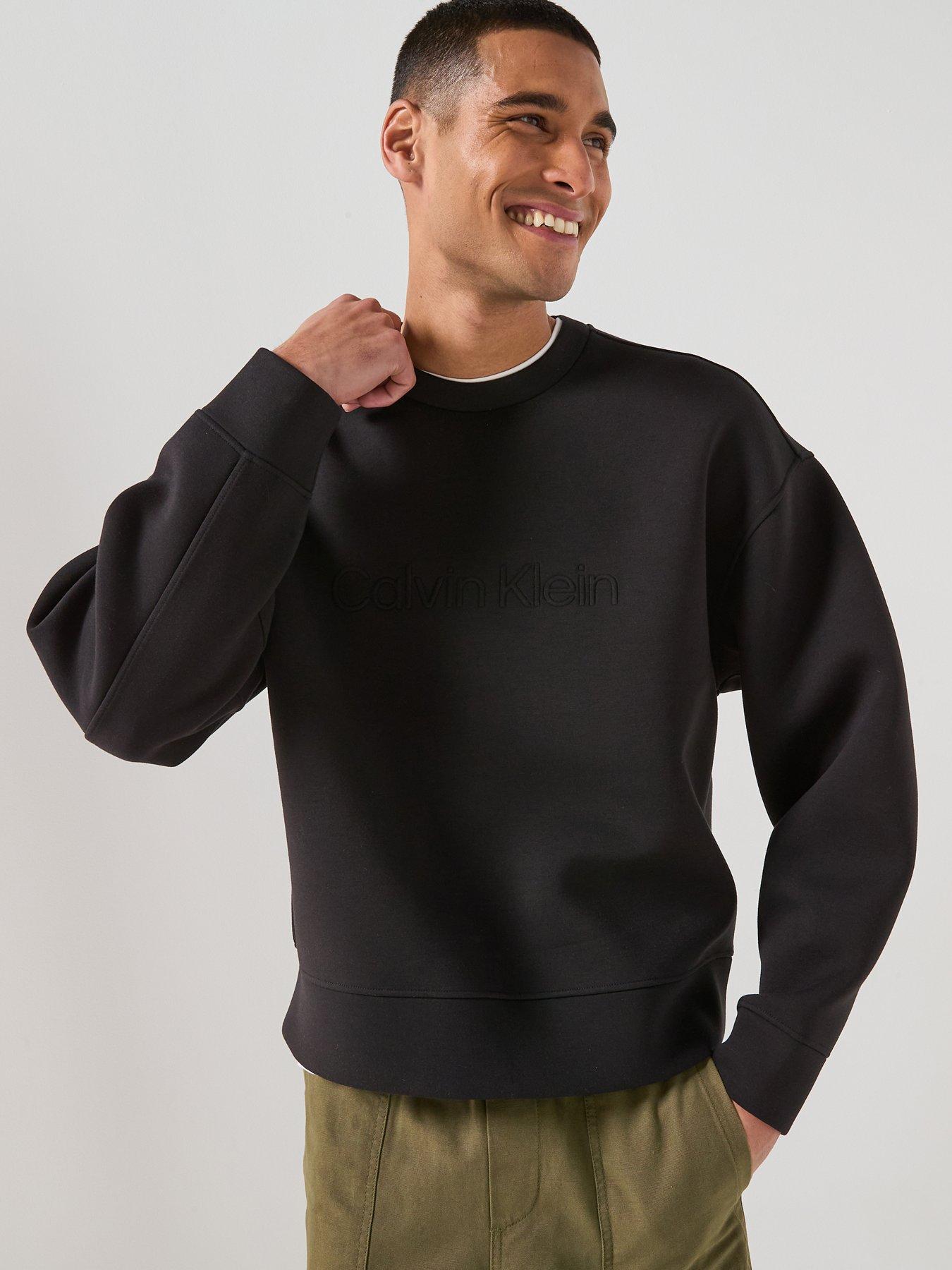 Calvin Klein Spacer Scuba Crew Sweatshirt - Black