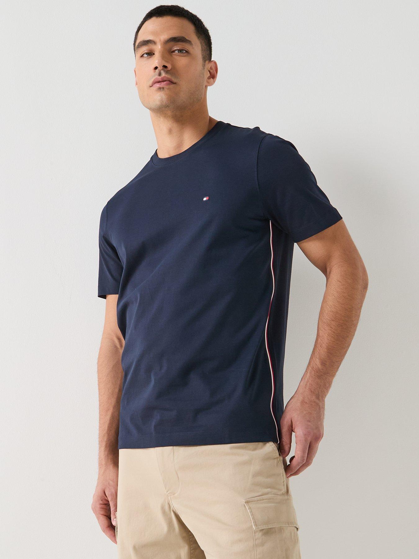 tommy-hilfiger-global-stripe-seam-t-shirt-navyfront