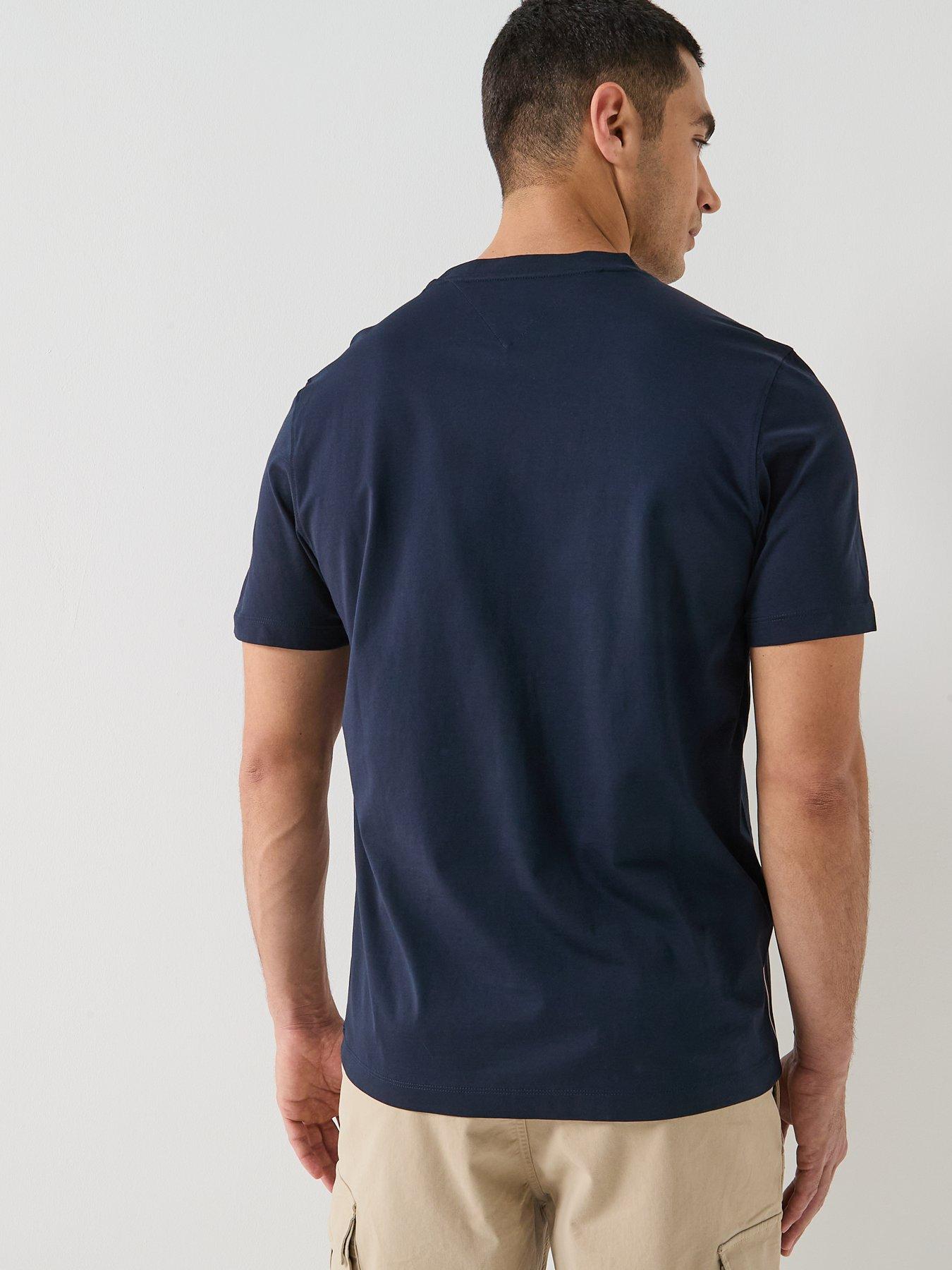 tommy-hilfiger-global-stripe-seam-t-shirt-navystillFront