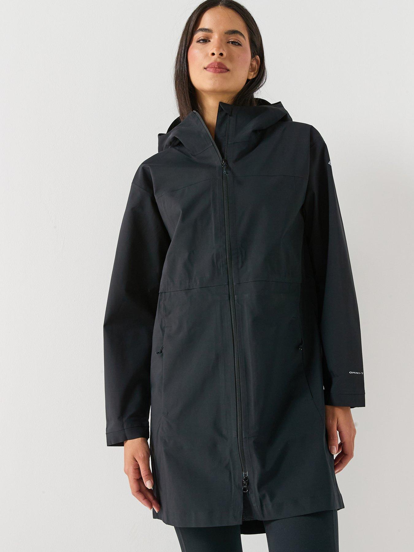 Columbia Womens Weekend Adventure Ii Longlie Shell Jacket - Black