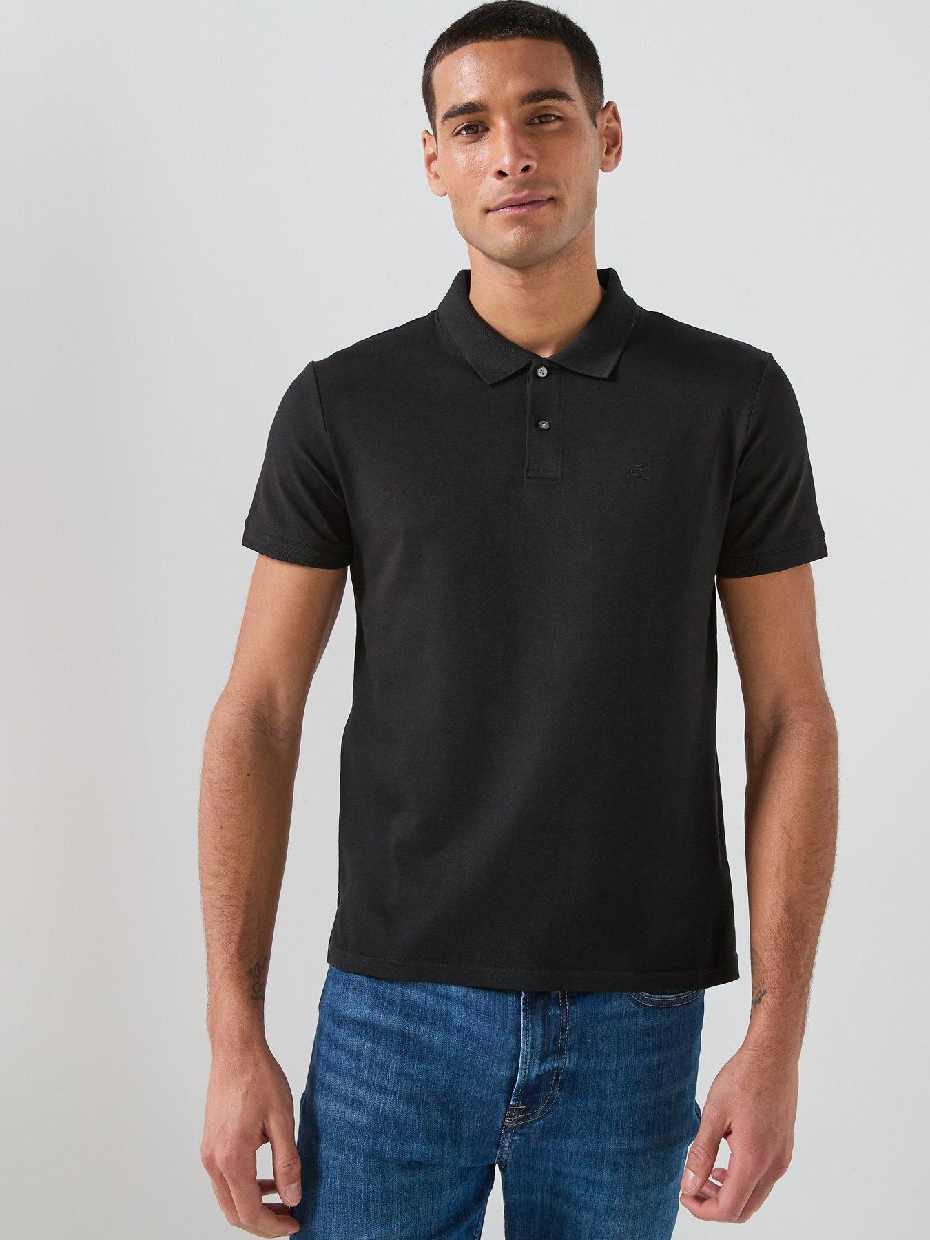 calvin-klein-slim-fit-refined-pique-polo-shirt-black