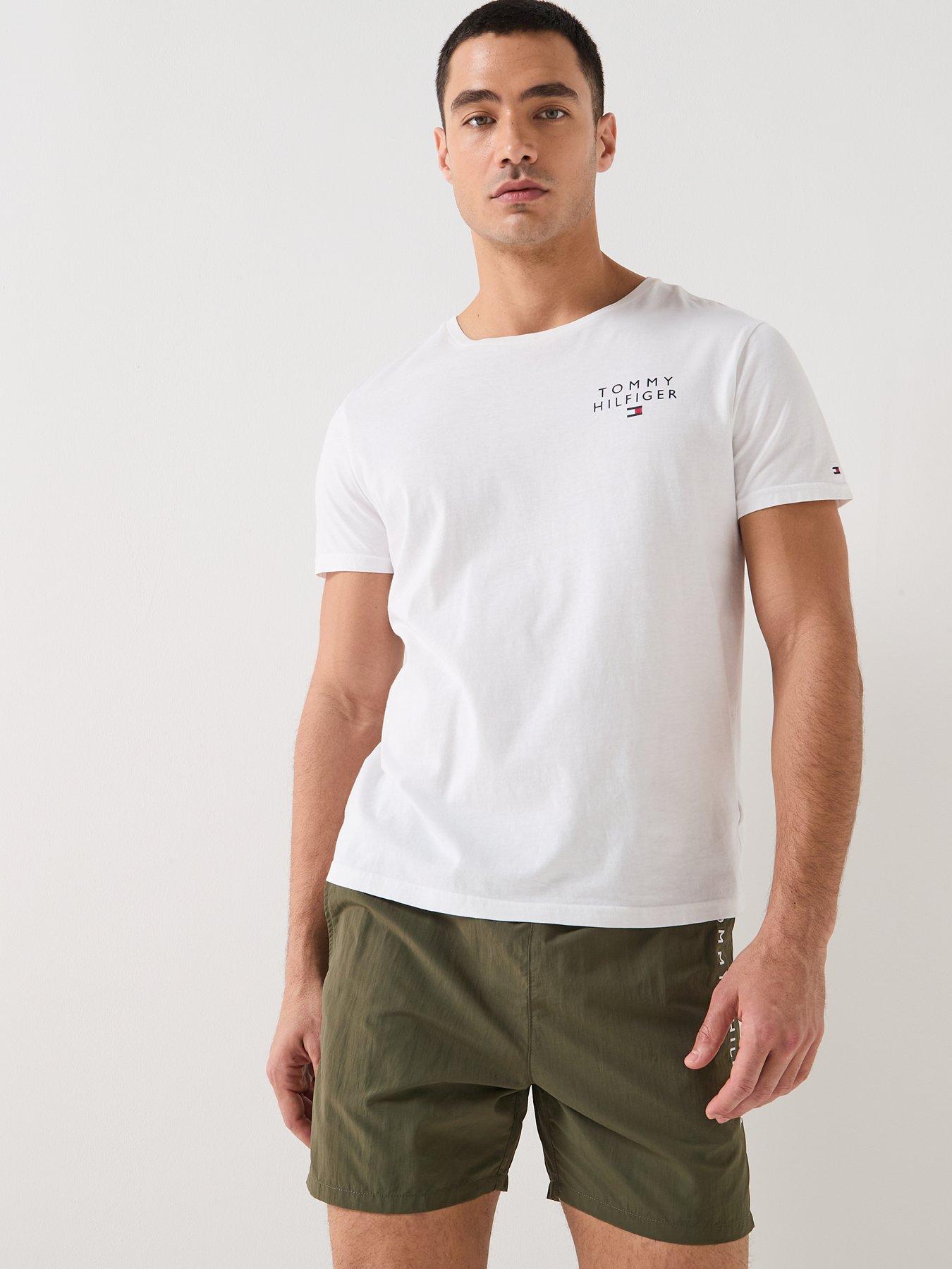Image 5 of 6 of Tommy Hilfiger Side Linear Logo Swimshorts - Green