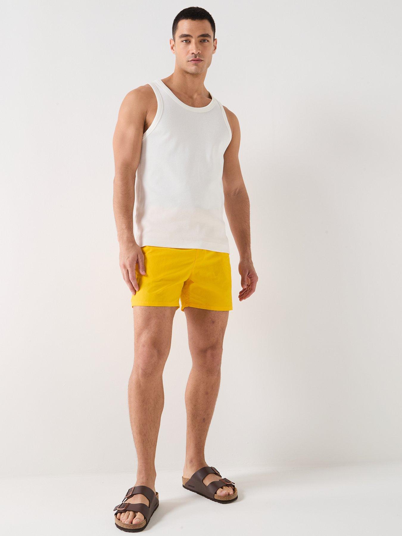 tommy-hilfiger-essential-small-flag-medium-swim-shorts-yellowback