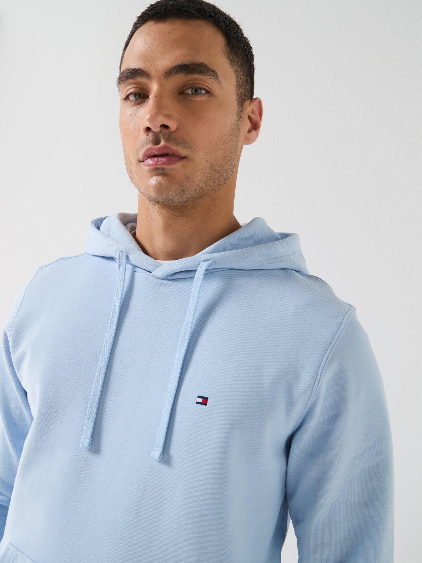 Image 4 of 6 of Tommy Hilfiger Essential Terry Hoodie - Light Blue