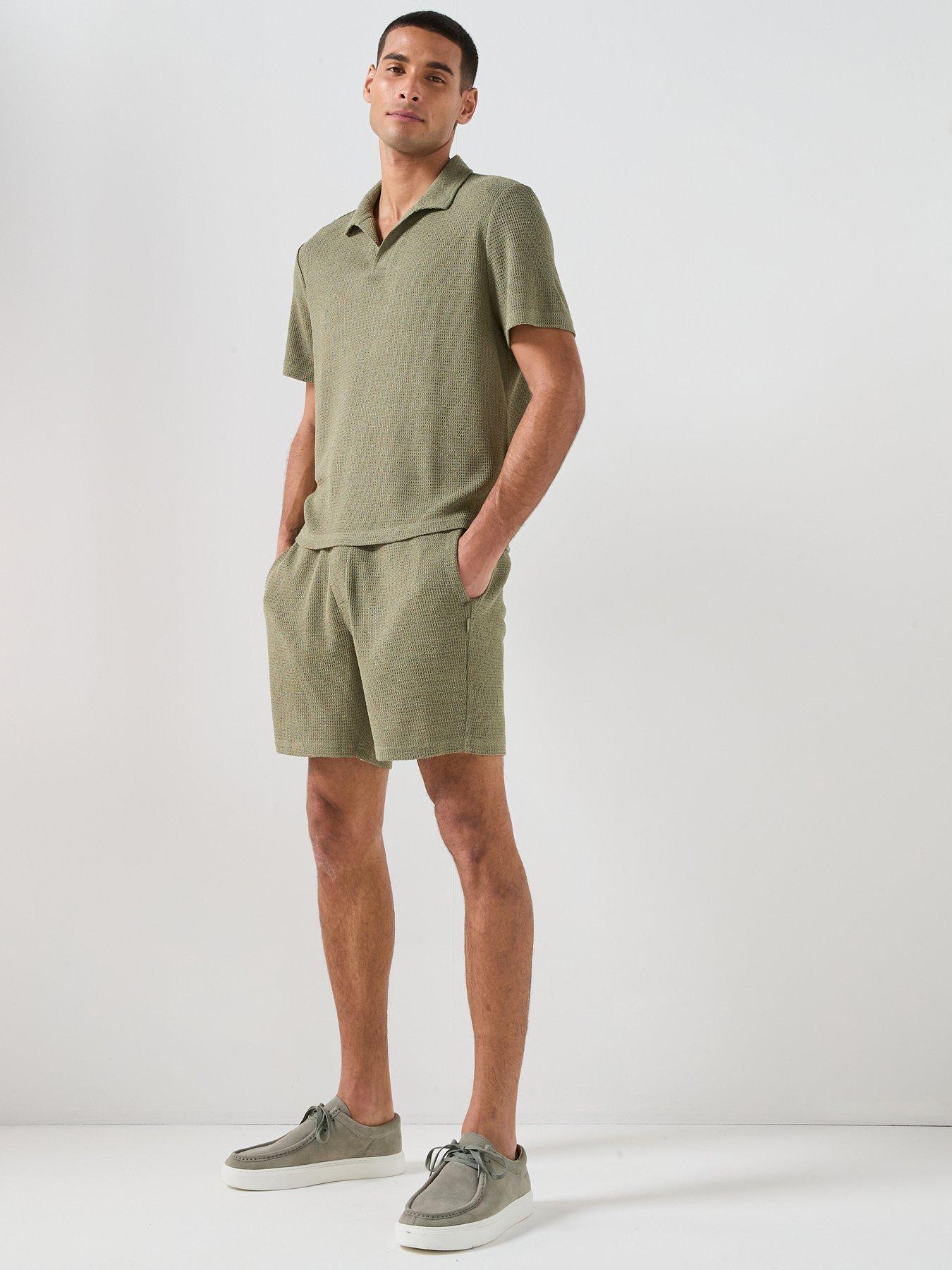 Image 6 of 6 of Calvin Klein Embrace Beach Knitted Shorts - Green