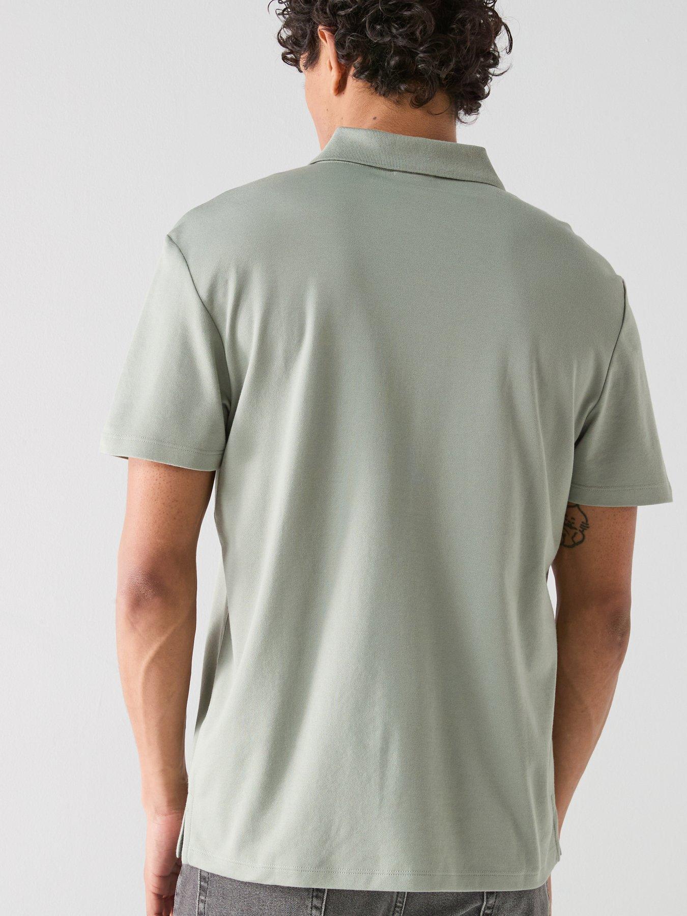 calvin-klein-tech-interlock-short-sleeve-polo-shirt-greenstillFront