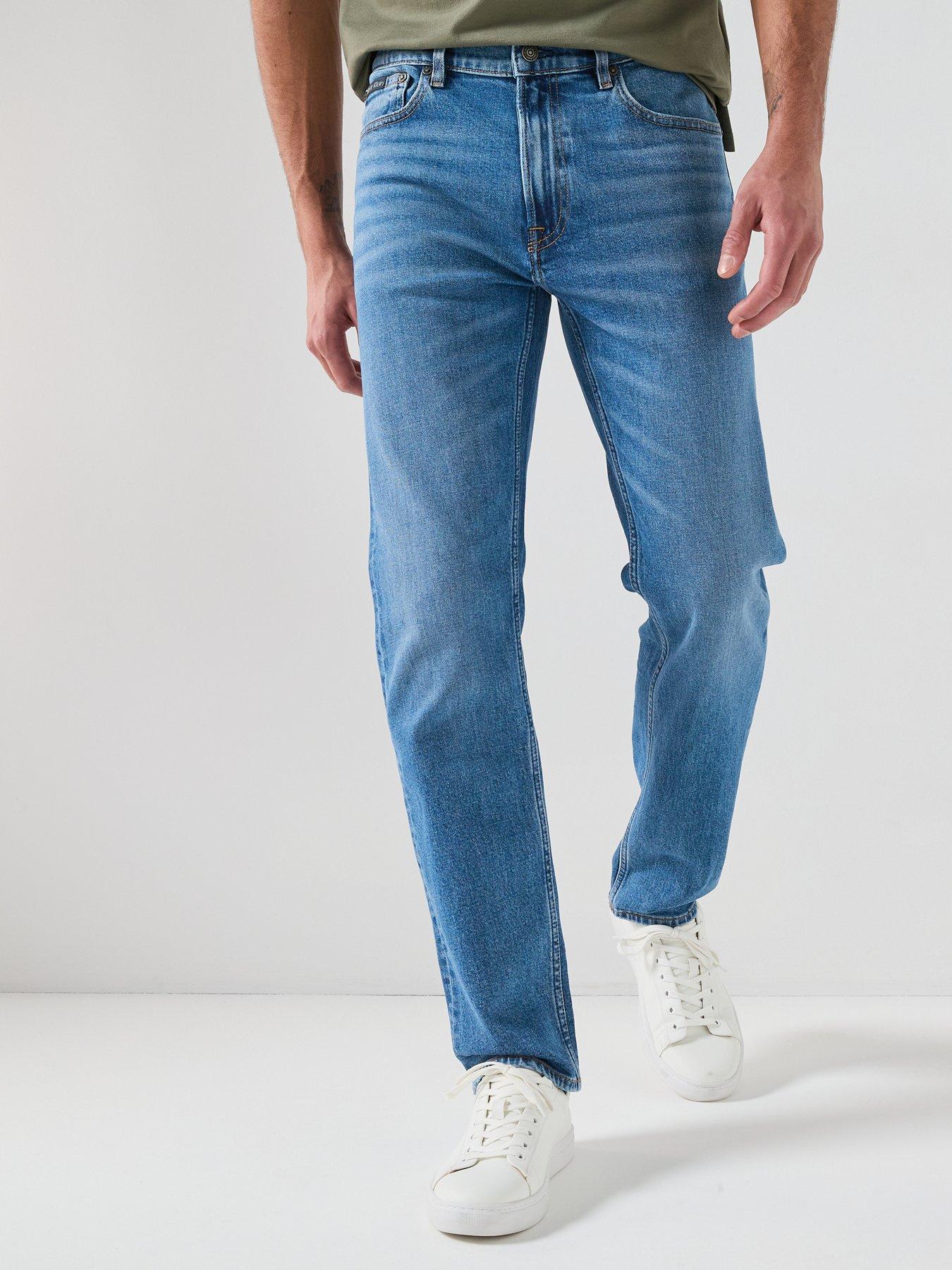 Image 1 of 5 of Calvin Klein Diggory Slim Fit Jeans - Light Wash