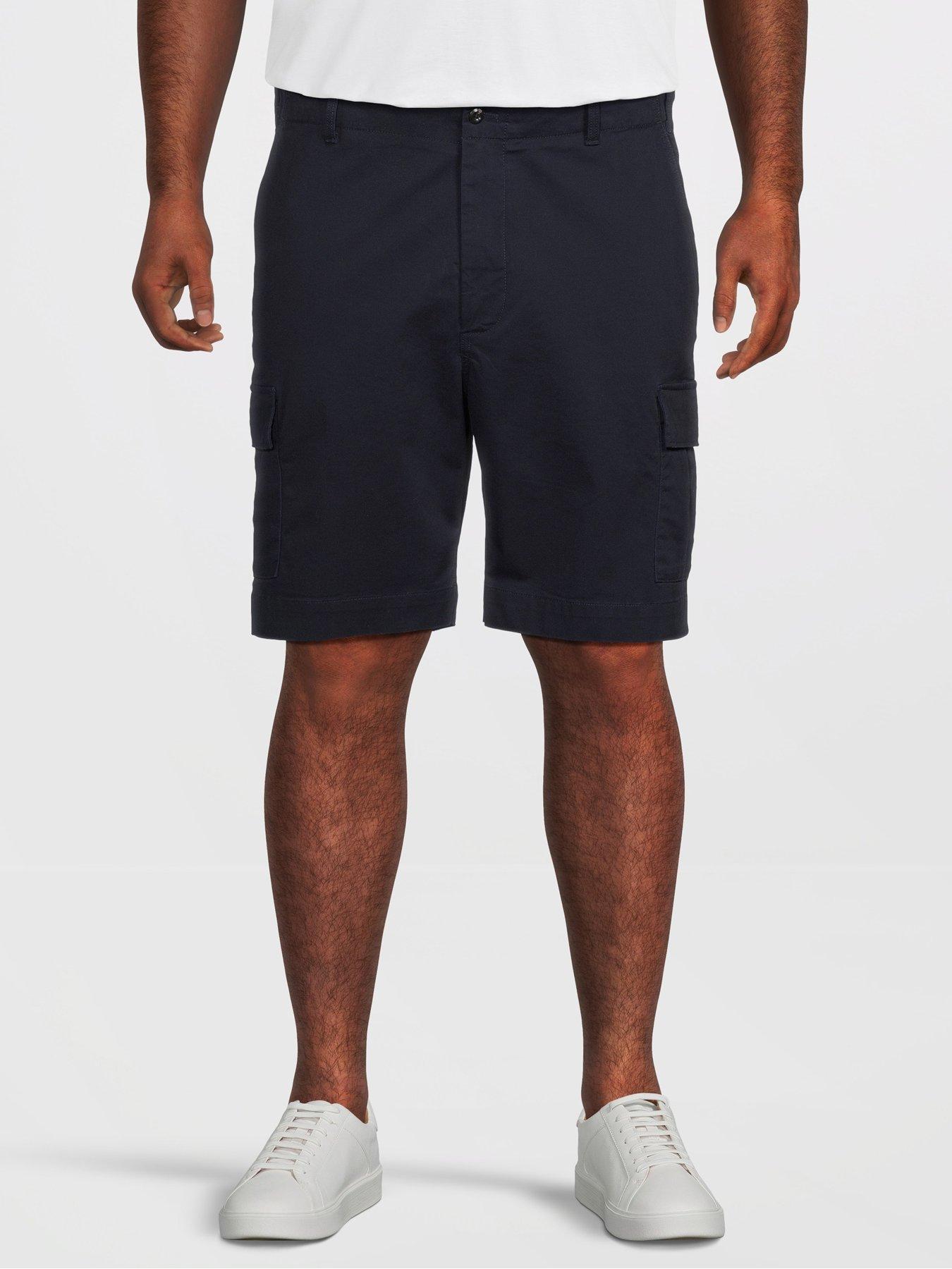tommy-hilfiger-big-amp-tall-river-essential-twill-cargo-shorts-navy