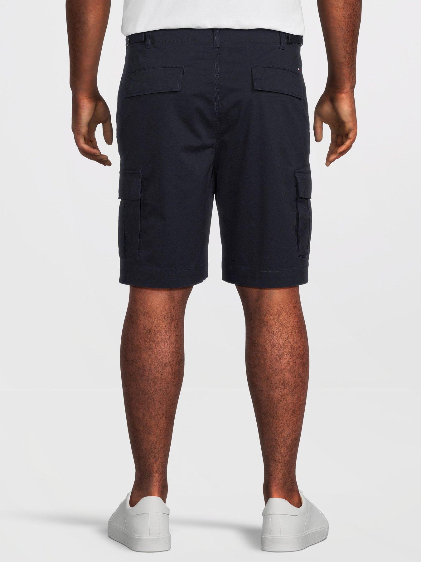 tommy-hilfiger-big-amp-tall-river-essential-twill-cargo-shorts-navystillFront