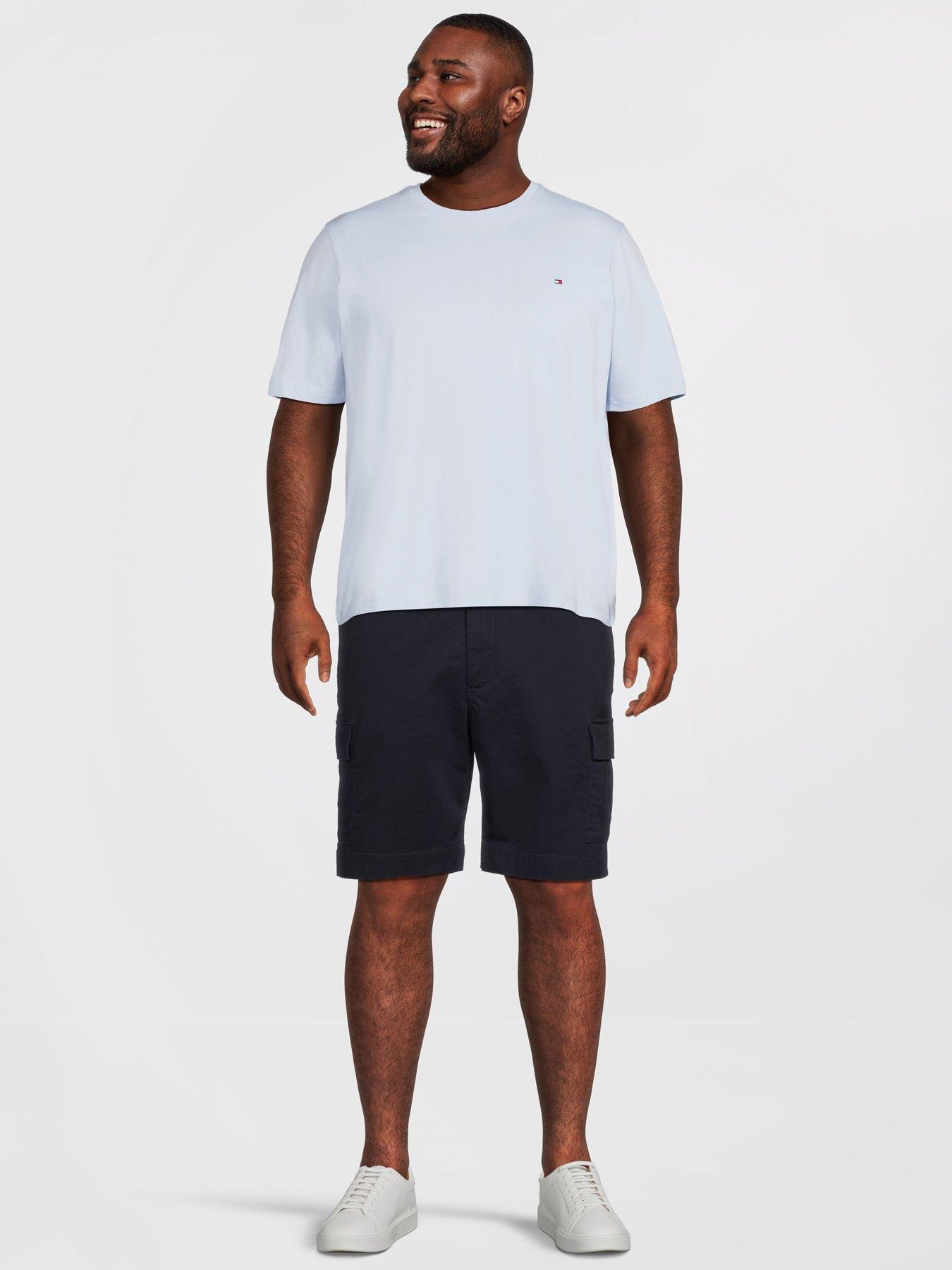 tommy-hilfiger-big-amp-tall-river-essential-twill-cargo-shorts-navyback