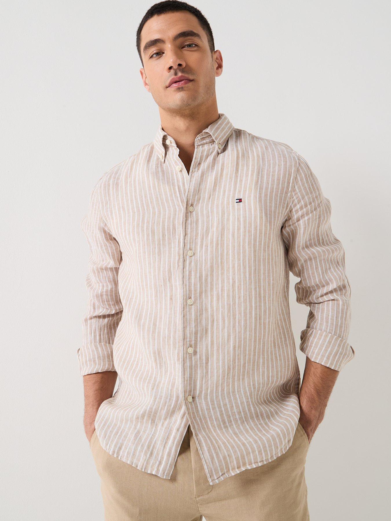tommy-hilfiger-bengal-stripe-linen-shirt-light-beigedetail