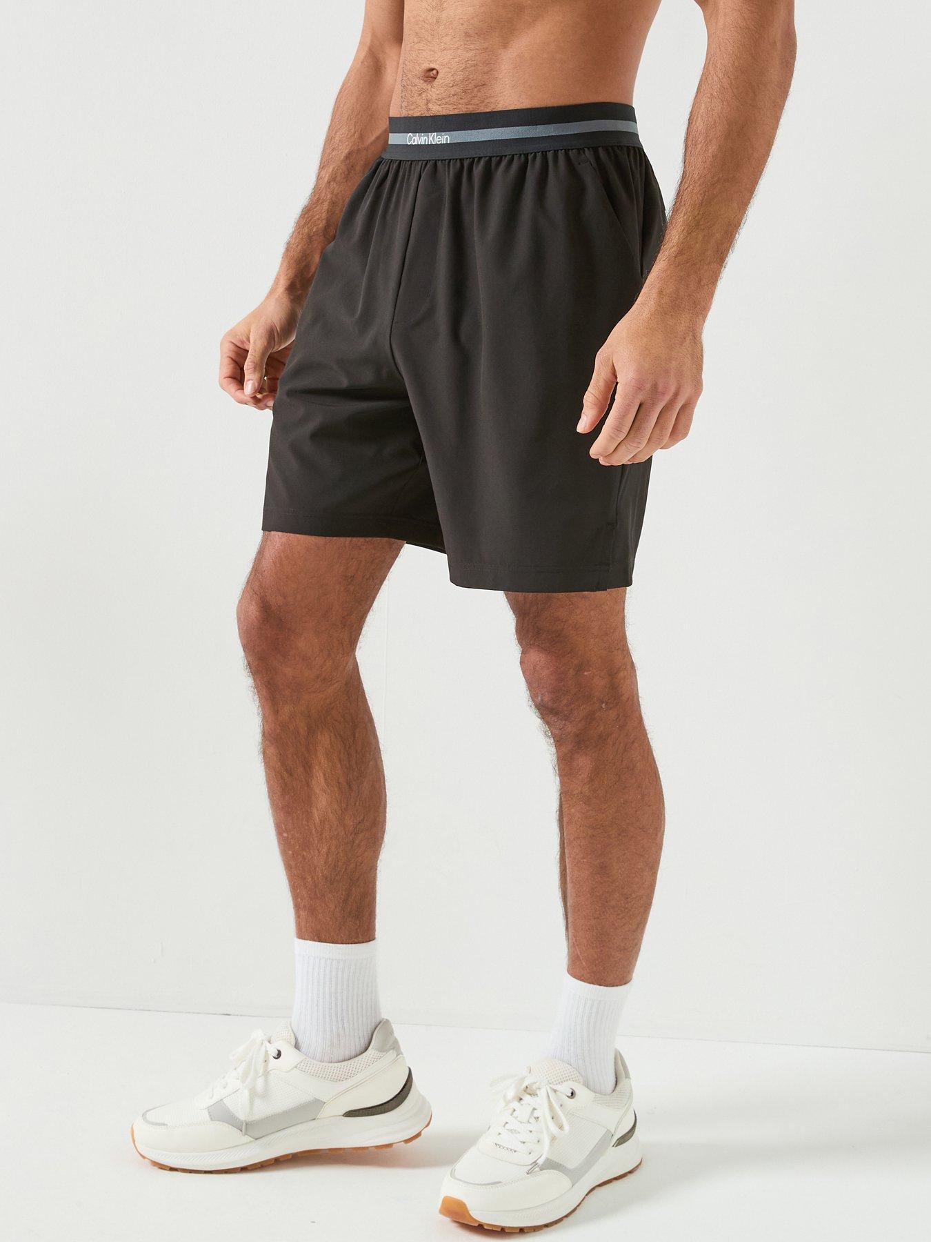 calvin-klein-sport-work-out-woven-shorts-blackfront