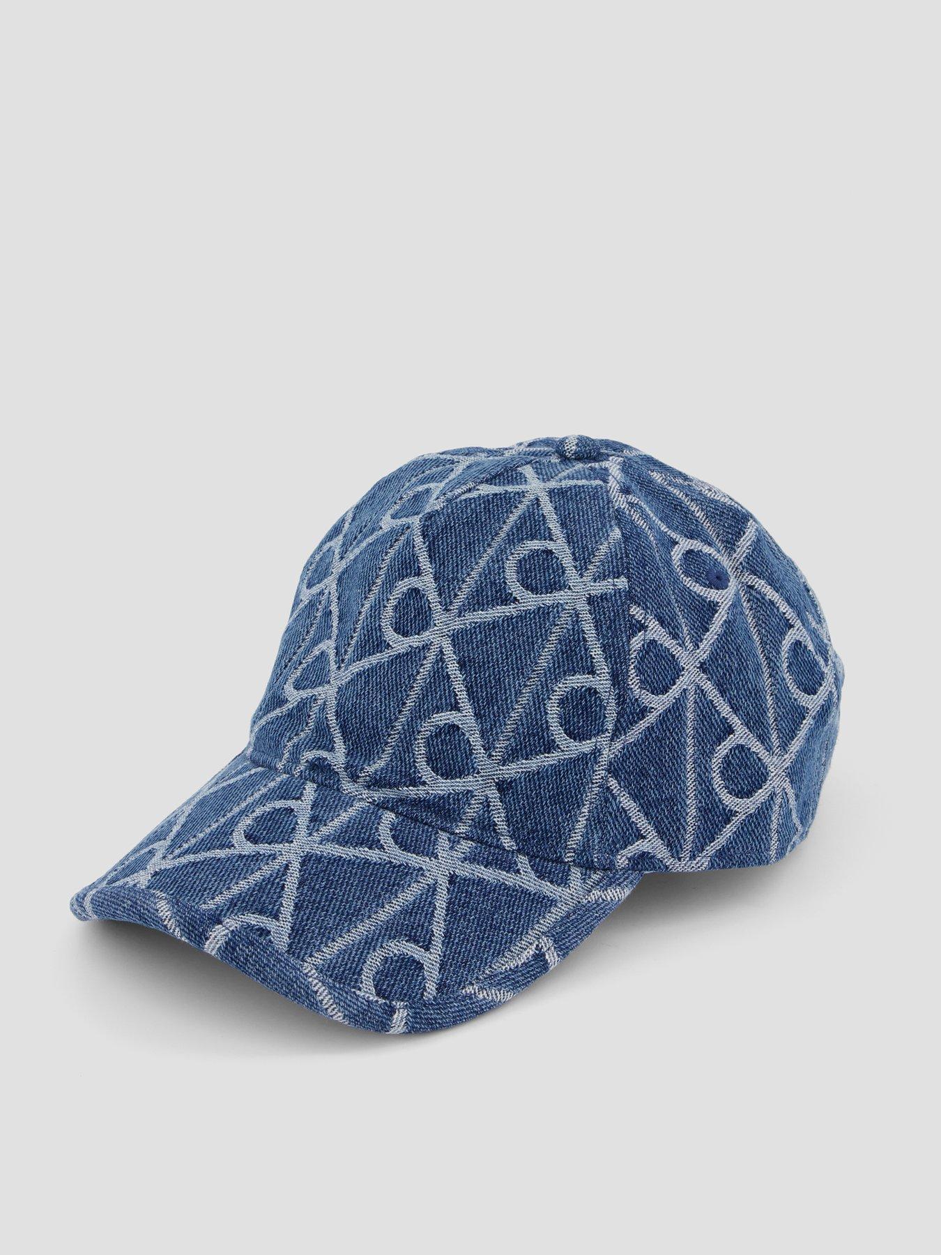 calvin-klein-allover-print-jacquard-denim-baseball-cap-blueback