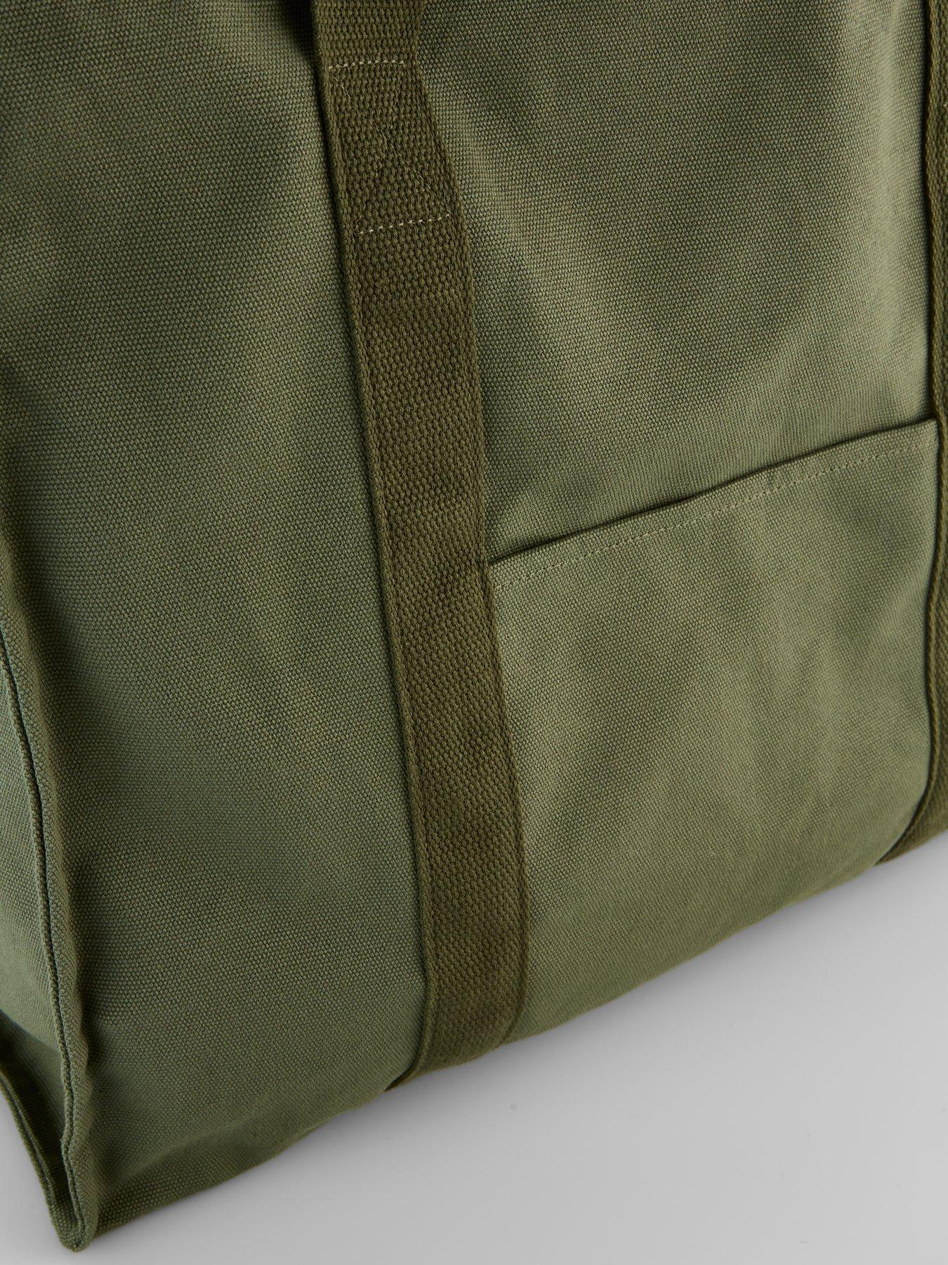the-very-collection-canvas-double-strap-tote-bag-greenoutfit