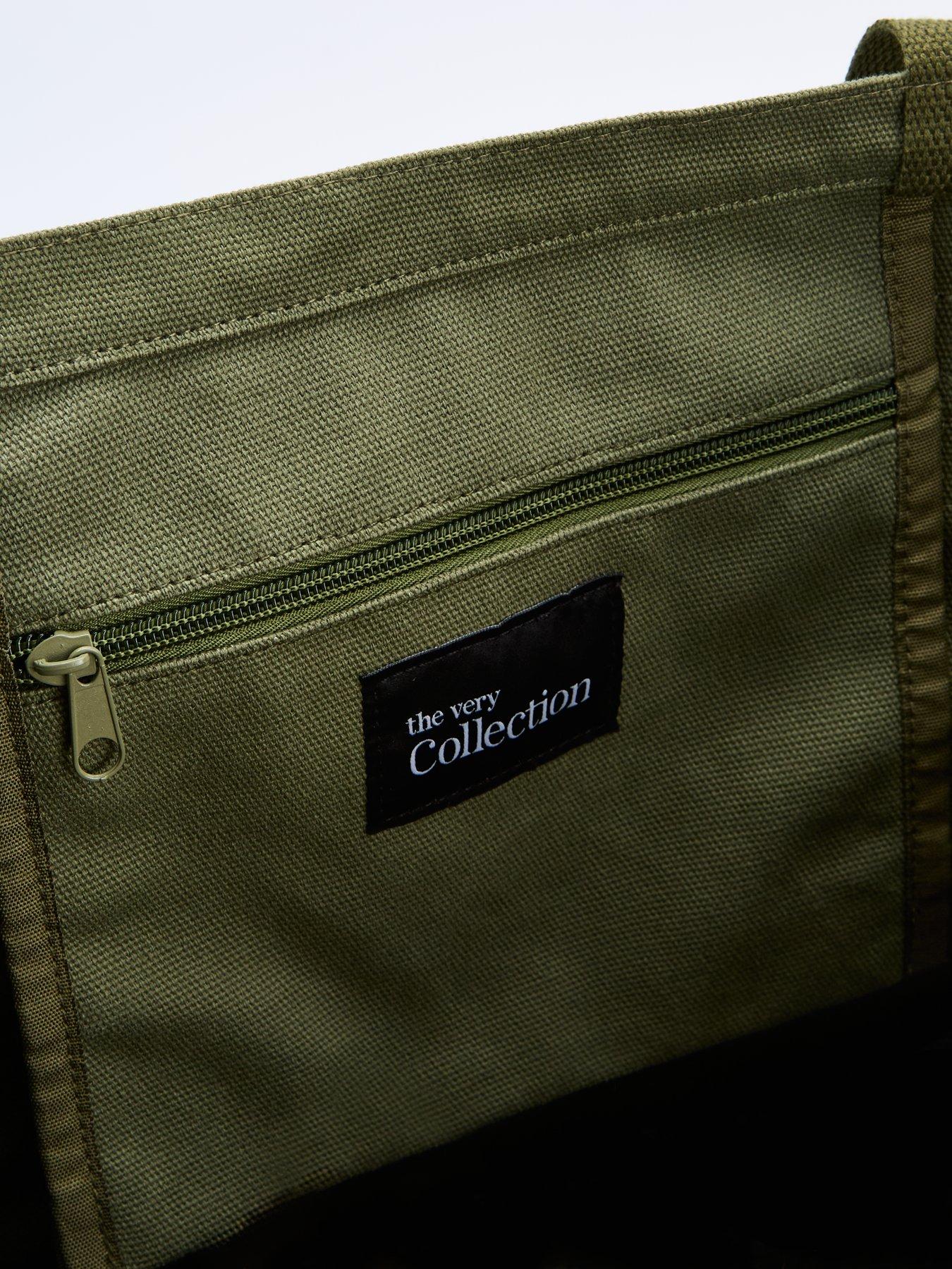 the-very-collection-canvas-double-strap-tote-bag-greendetail