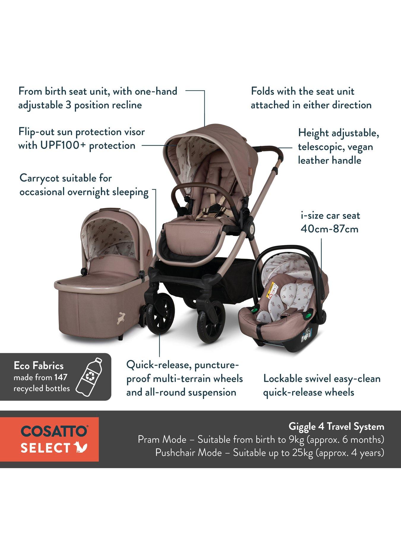 Image 6 of 8 of Cosatto Giggle 4 Everything Pushchair Bundle - Spot On