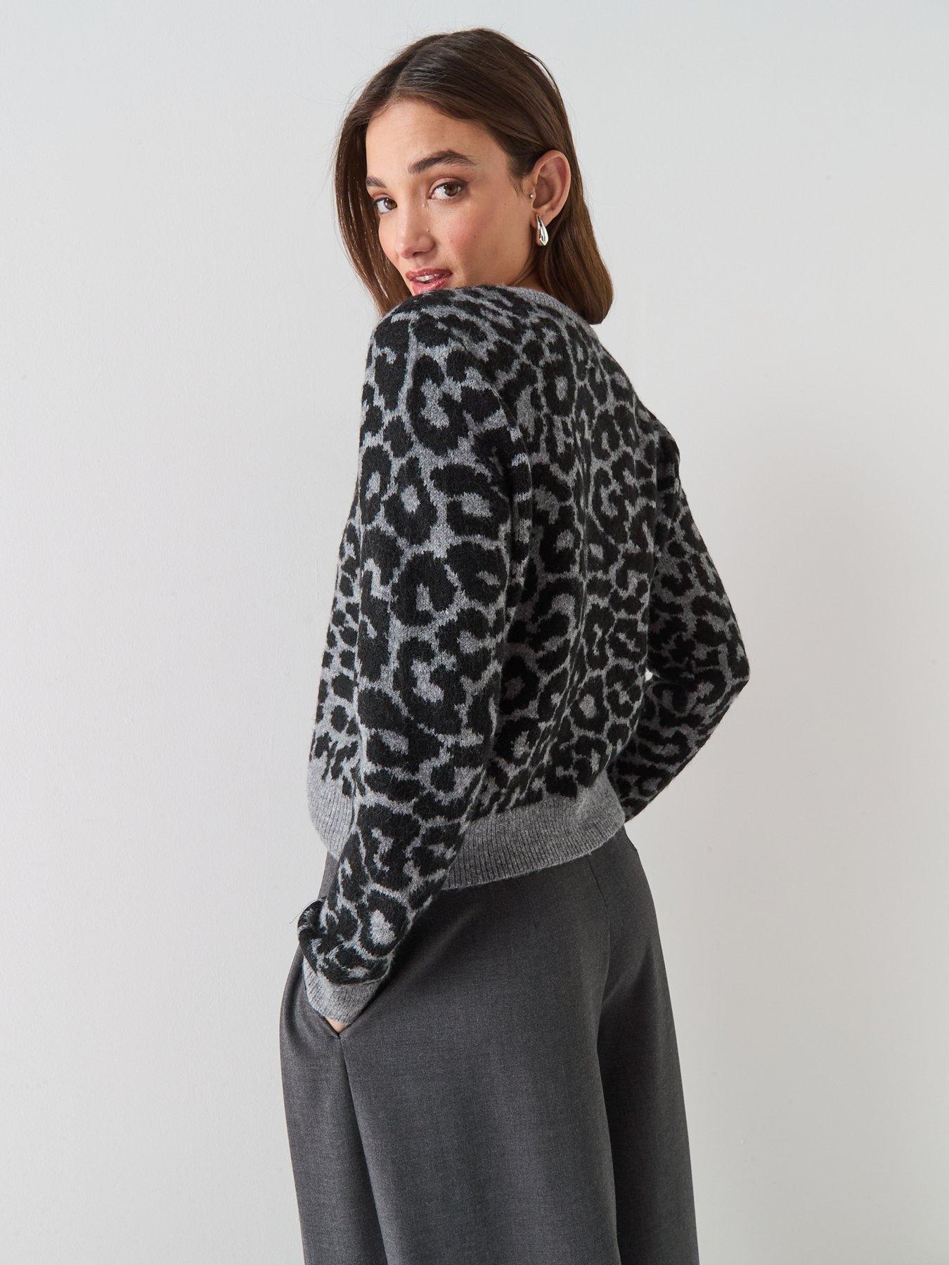 Image 2 of 6 of Vero Moda Newkai Long Sleeve Cardigan - Grey