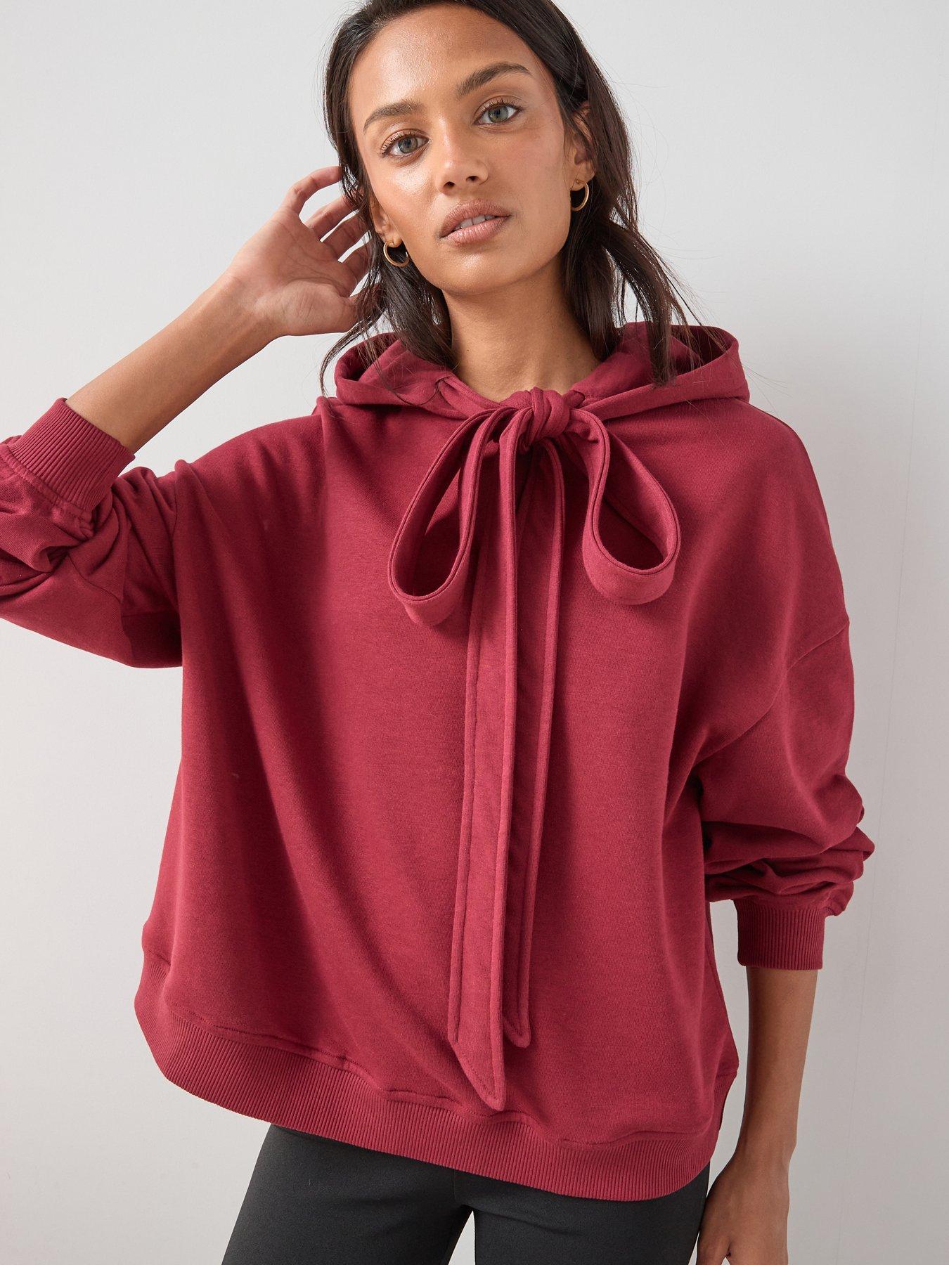 The Very Collection Bow Detail Hoodie - Red