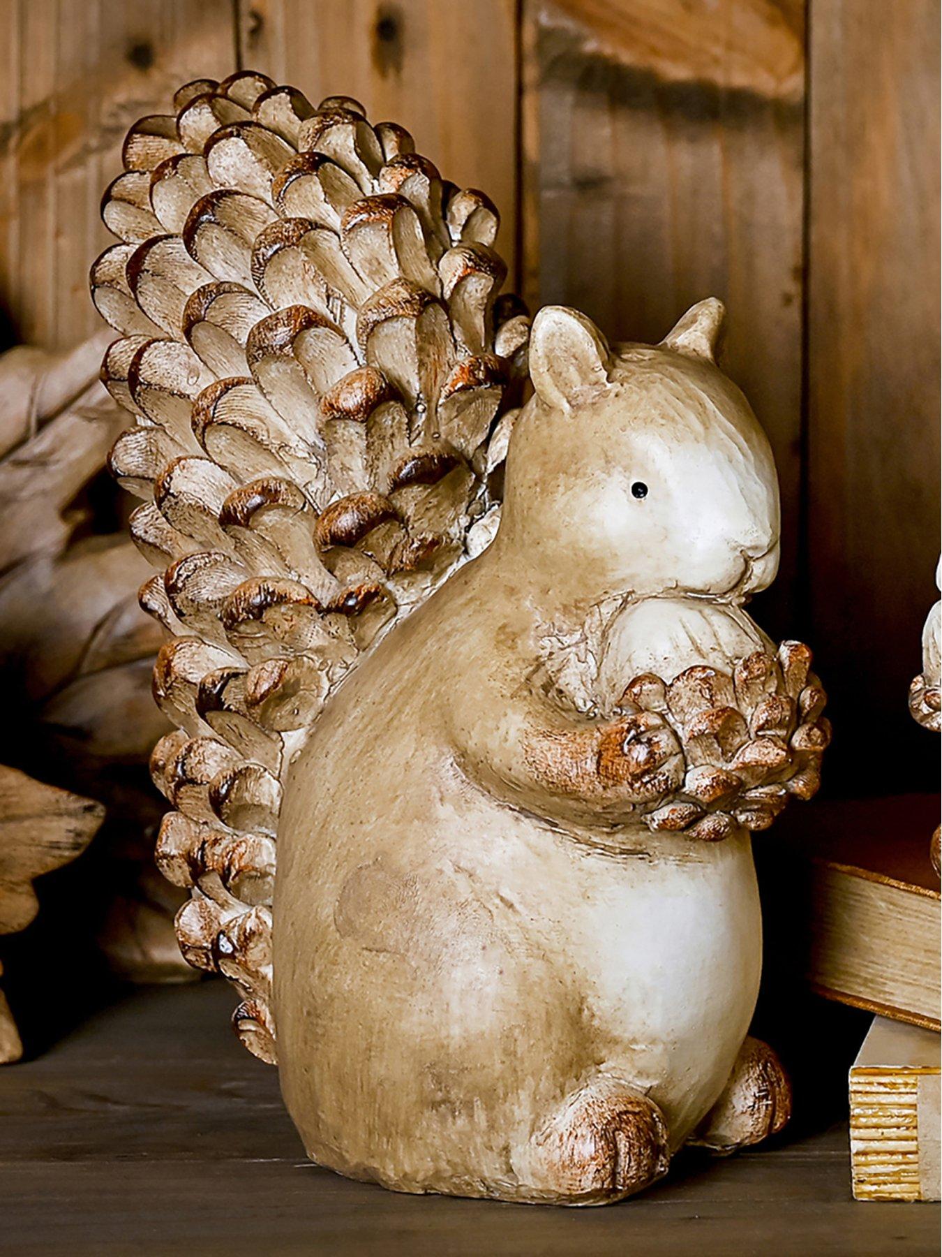 Country Living Country Living Wood Effect Resin Squirrel - Large