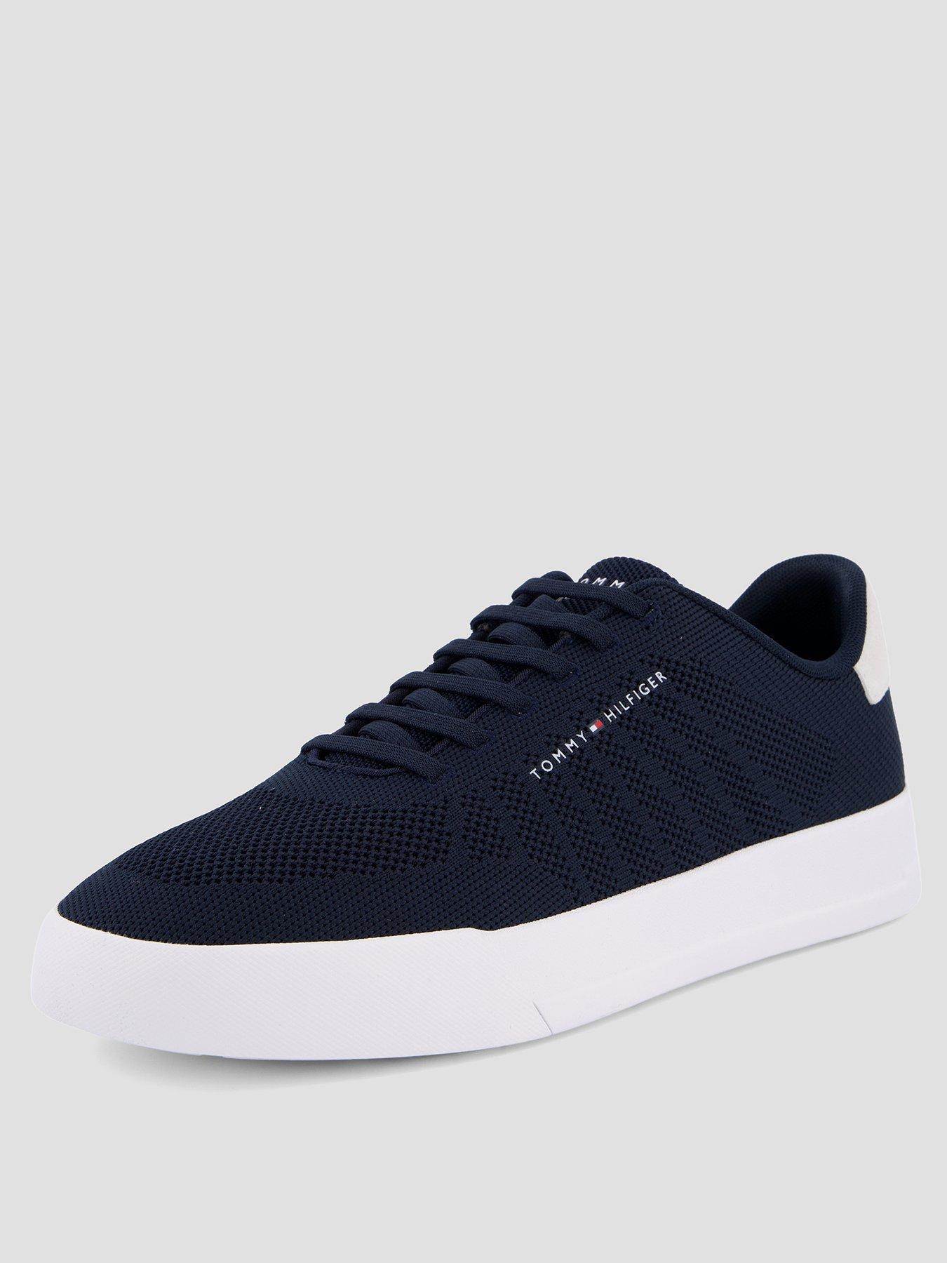 Image 2 of 7 of Tommy Hilfiger Th Court Knitted Trainer - Navy