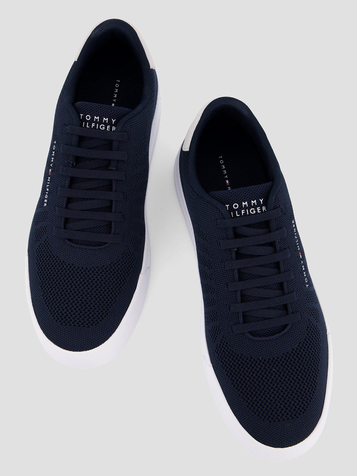 Image 3 of 7 of Tommy Hilfiger Th Court Knitted Trainer - Navy