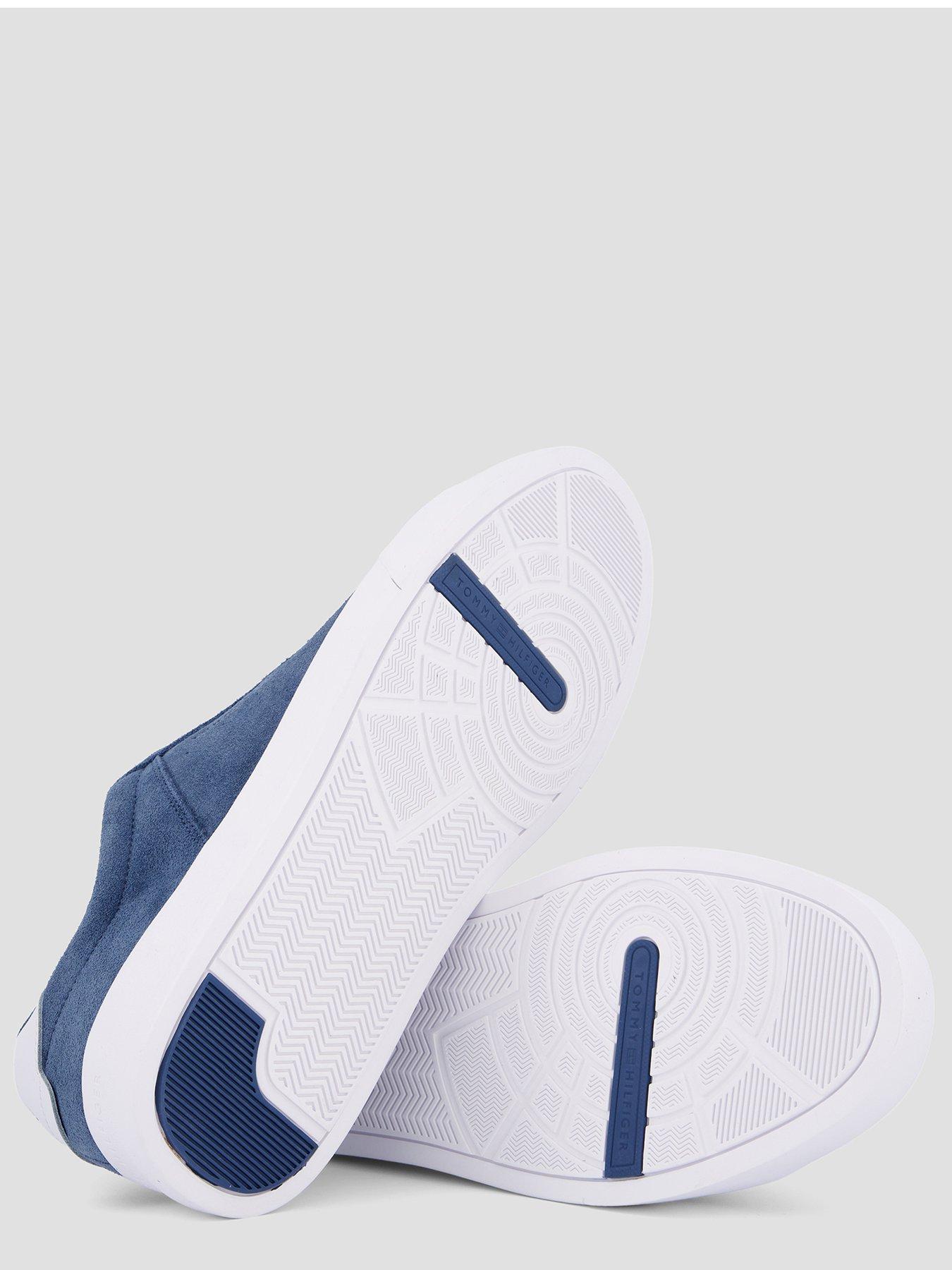 Image 4 of 7 of Tommy Hilfiger TH Court Suede Trainer - Blue