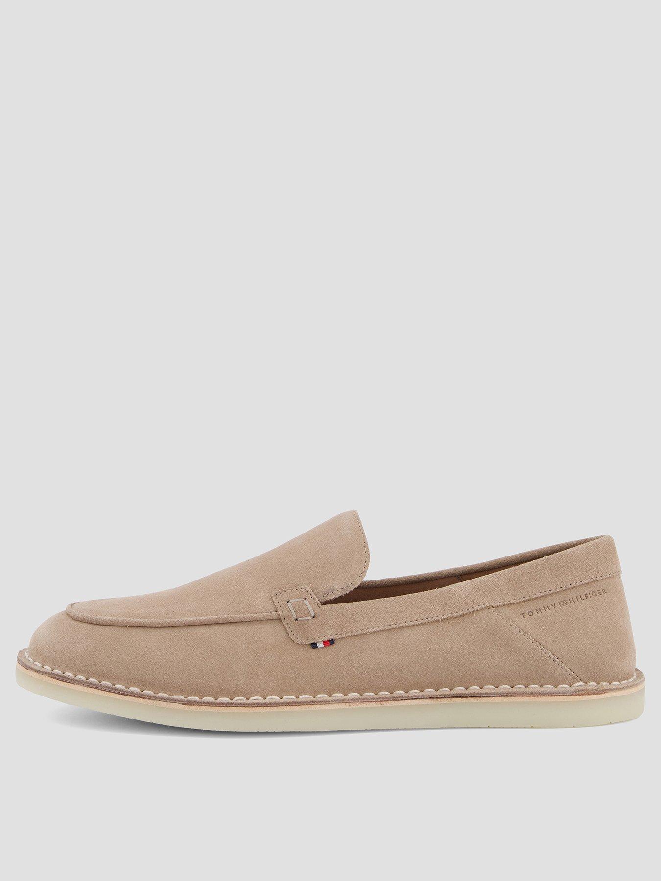Tommy Hilfiger Stitchdown Suede Loafer - Natural
