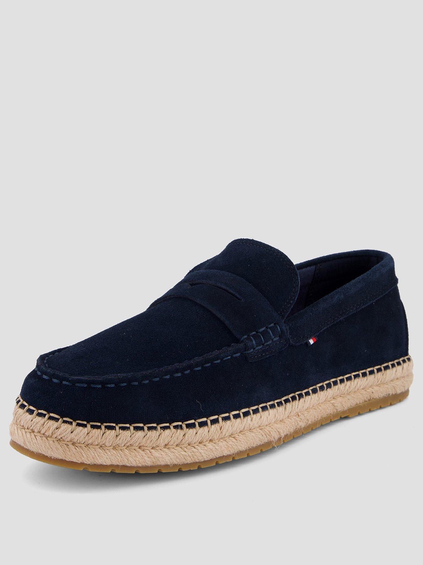 Image 2 of 7 of Tommy Hilfiger Flexible Suede Espadrille - Navy