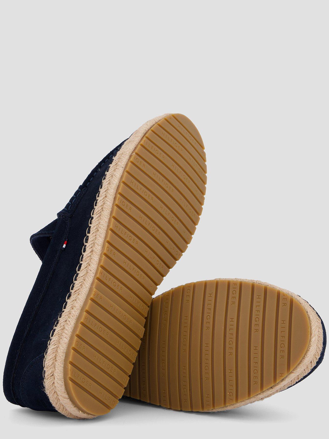 Image 4 of 7 of Tommy Hilfiger Flexible Suede Espadrille - Navy