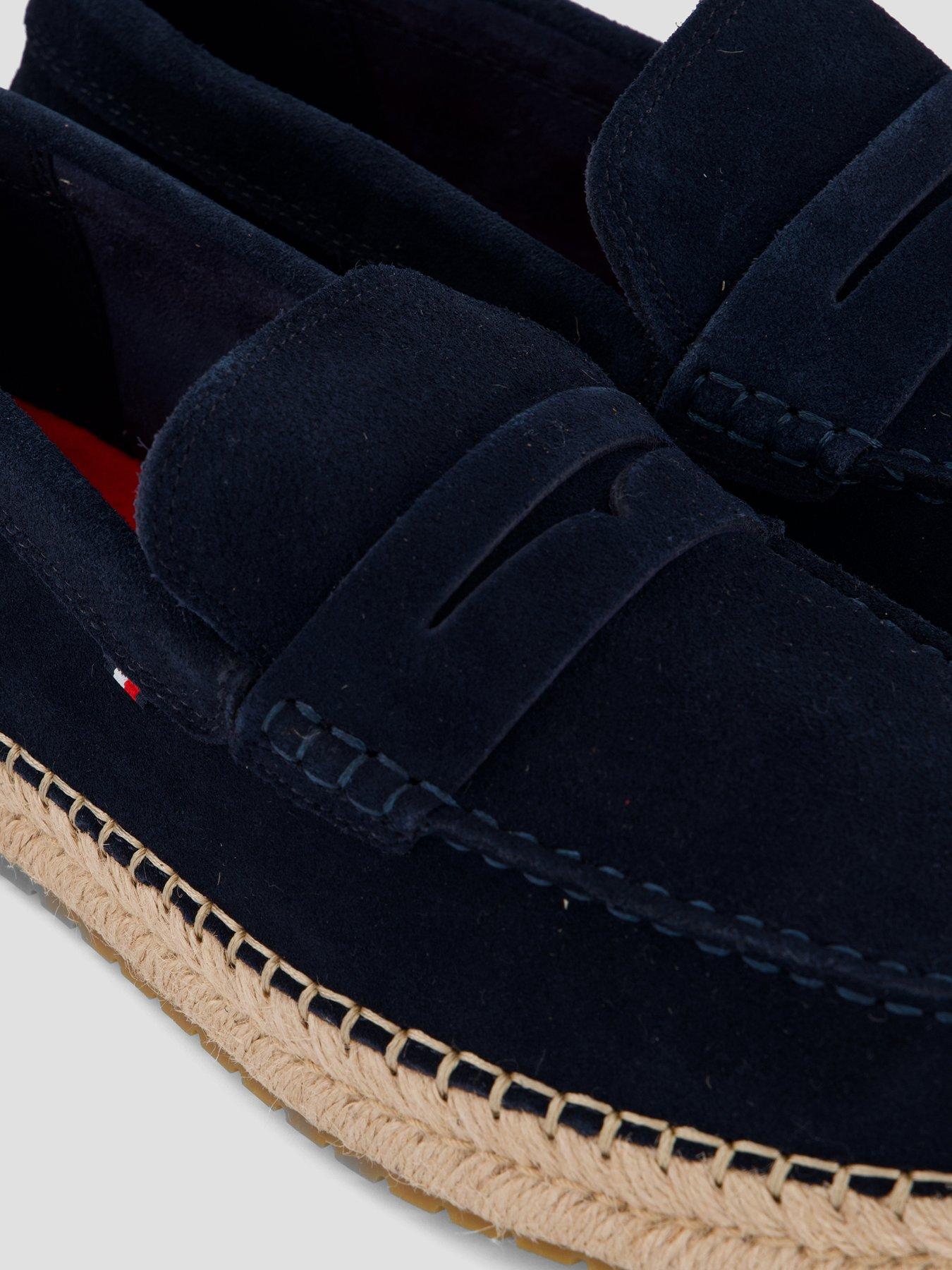 Image 5 of 7 of Tommy Hilfiger Flexible Suede Espadrille - Navy