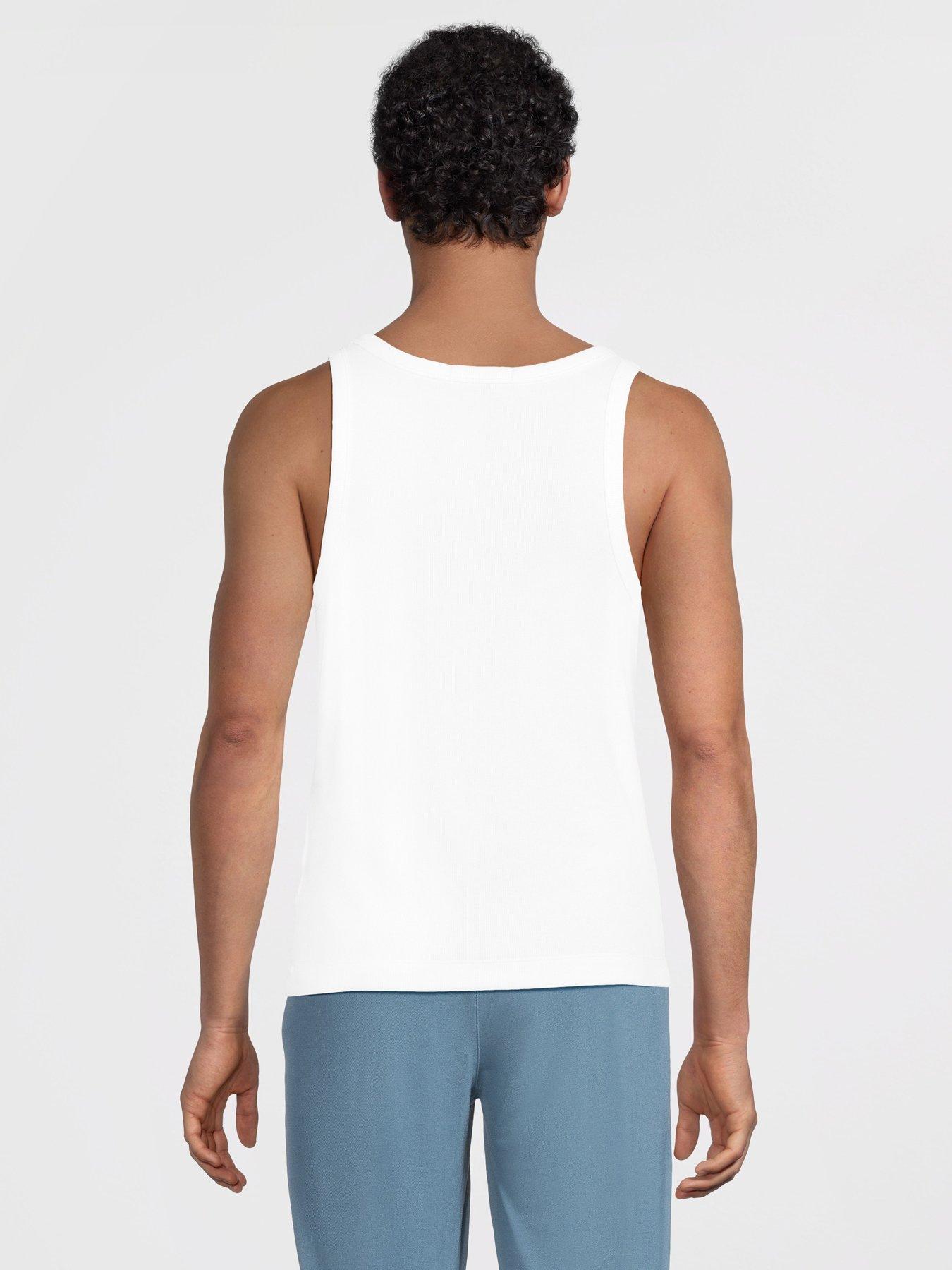 Image 3 of 5 of Tommy Hilfiger 2 Pack Rib Vests - White