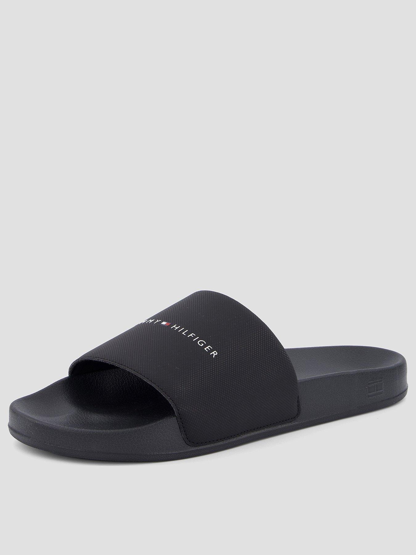 Tommy Hilfiger Core Pool Sliders - Black