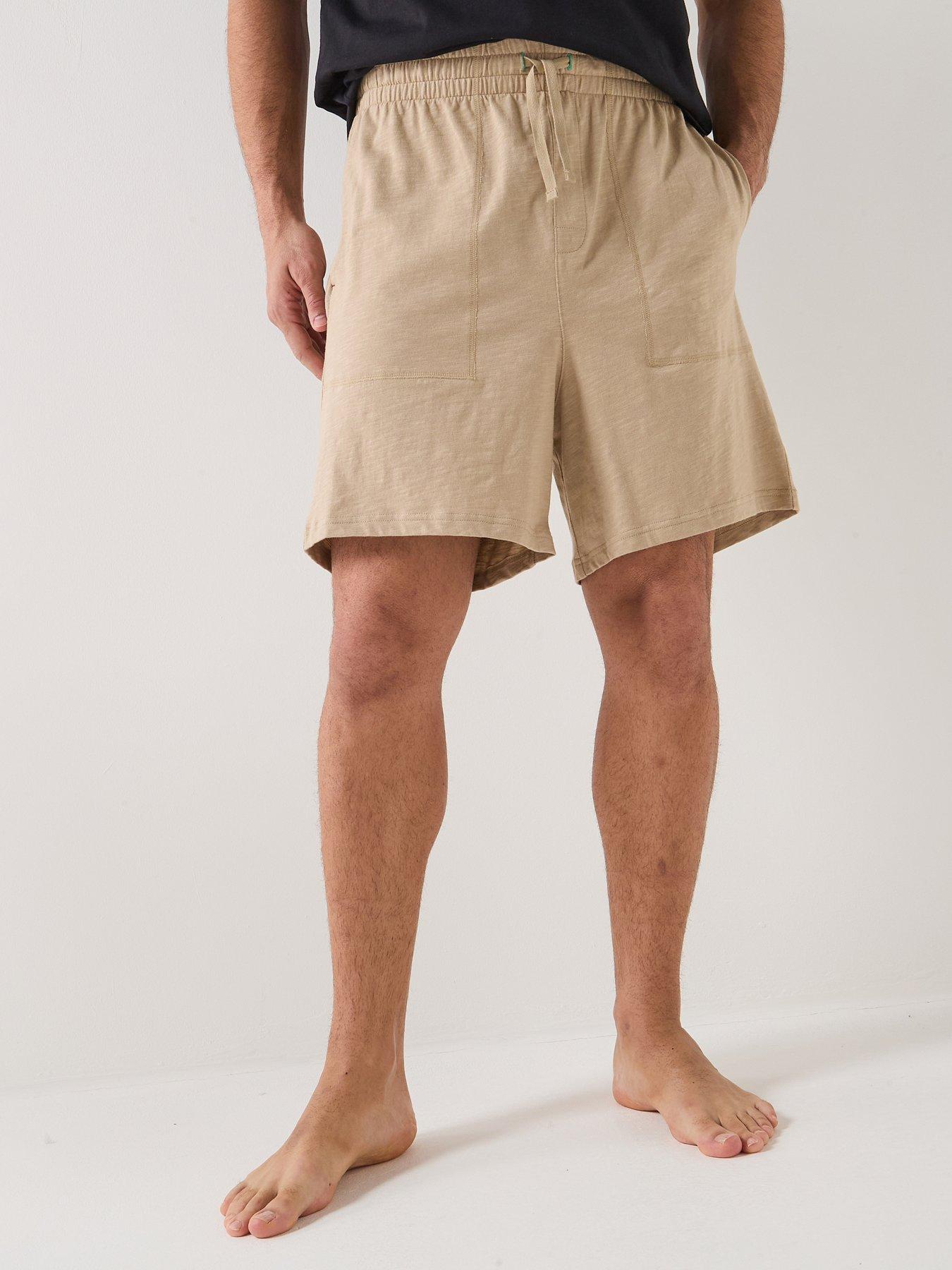 Tommy Hilfiger Jersey Loungewear Shorts - Light Beige