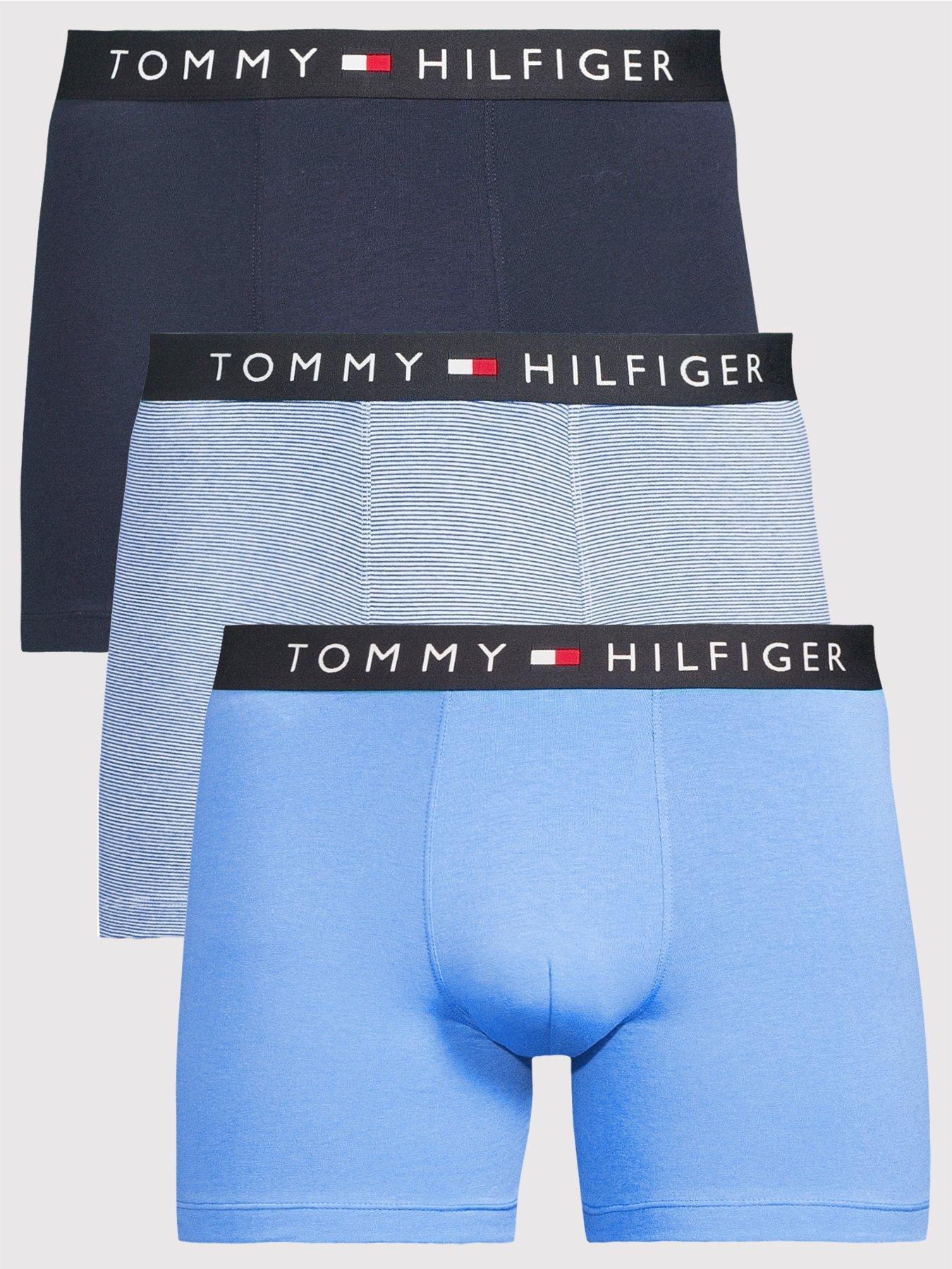 Tommy Hilfiger 3 Pack Original Boxer Briefs - Blue