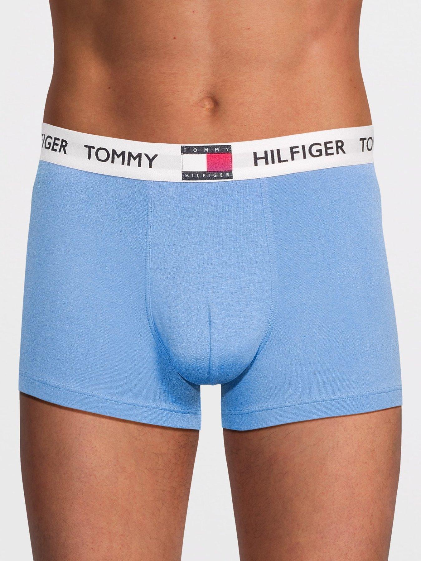 Image 2 of 3 of Tommy Hilfiger 3 Pack Heritage Cotton Badge Trunks - Assorted